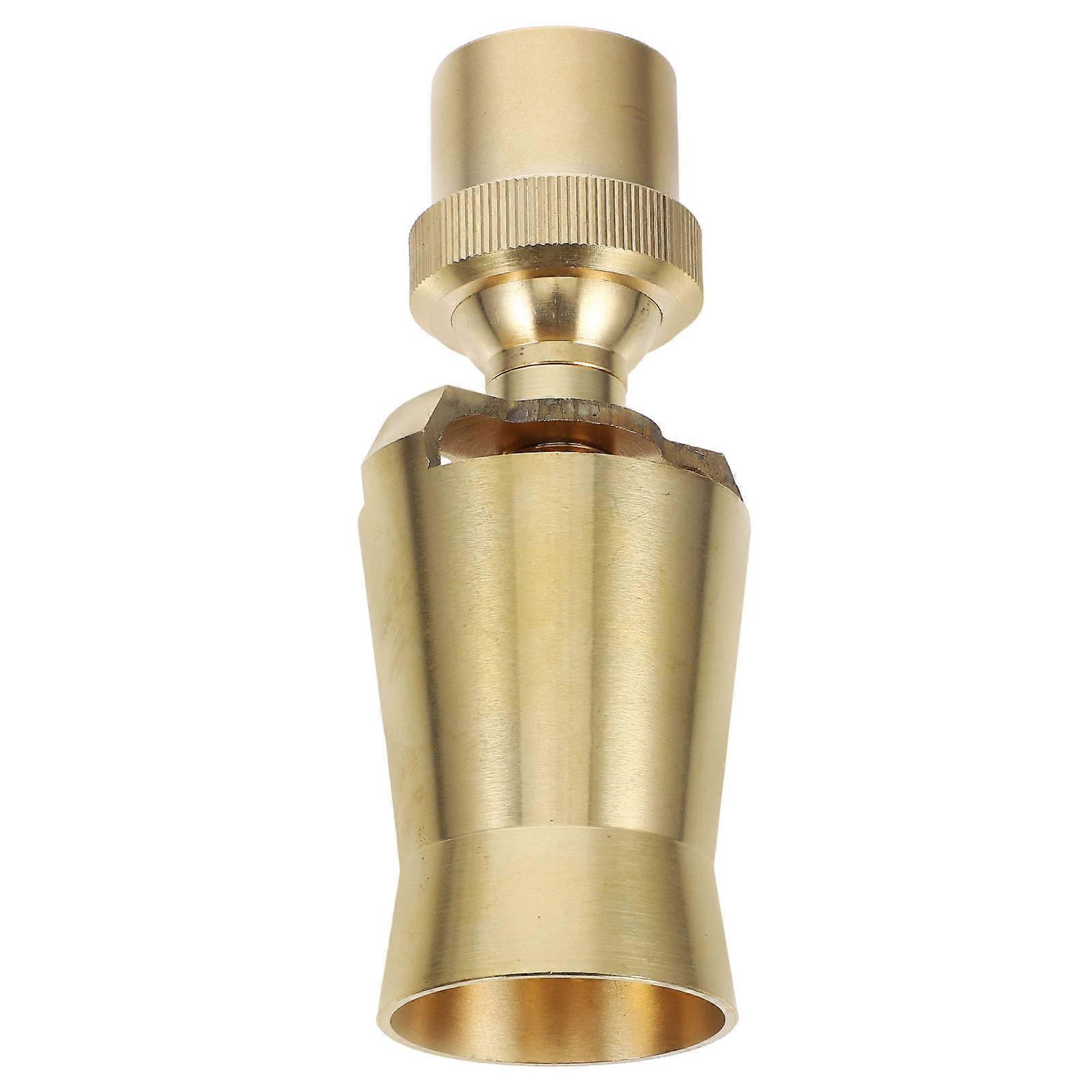 Brass Fountain Nozzle Heads Pond Sprinkler for Outdoor Decorations Mushroom Shape Golden 14.00X5.50X4.80CM Garden Decoration 1Pcs