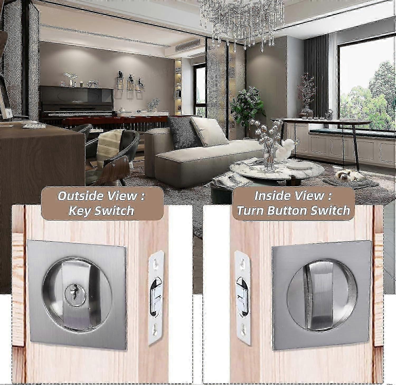 Serrure à Mortaiser Pour Porte Coulissante - 20 Mm/30 Mm/50