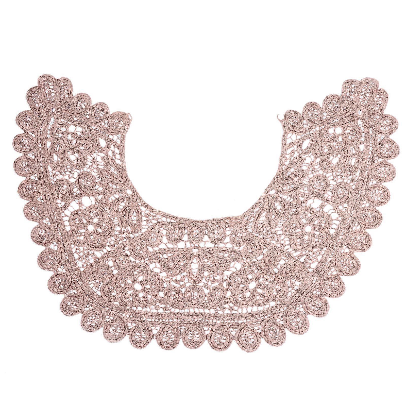Lace Shawls Ladies Lace Shawl With Water Soluble Hollow Lace Round Neck Design For Spring 60X17CM Quick Drying 1Pcs
