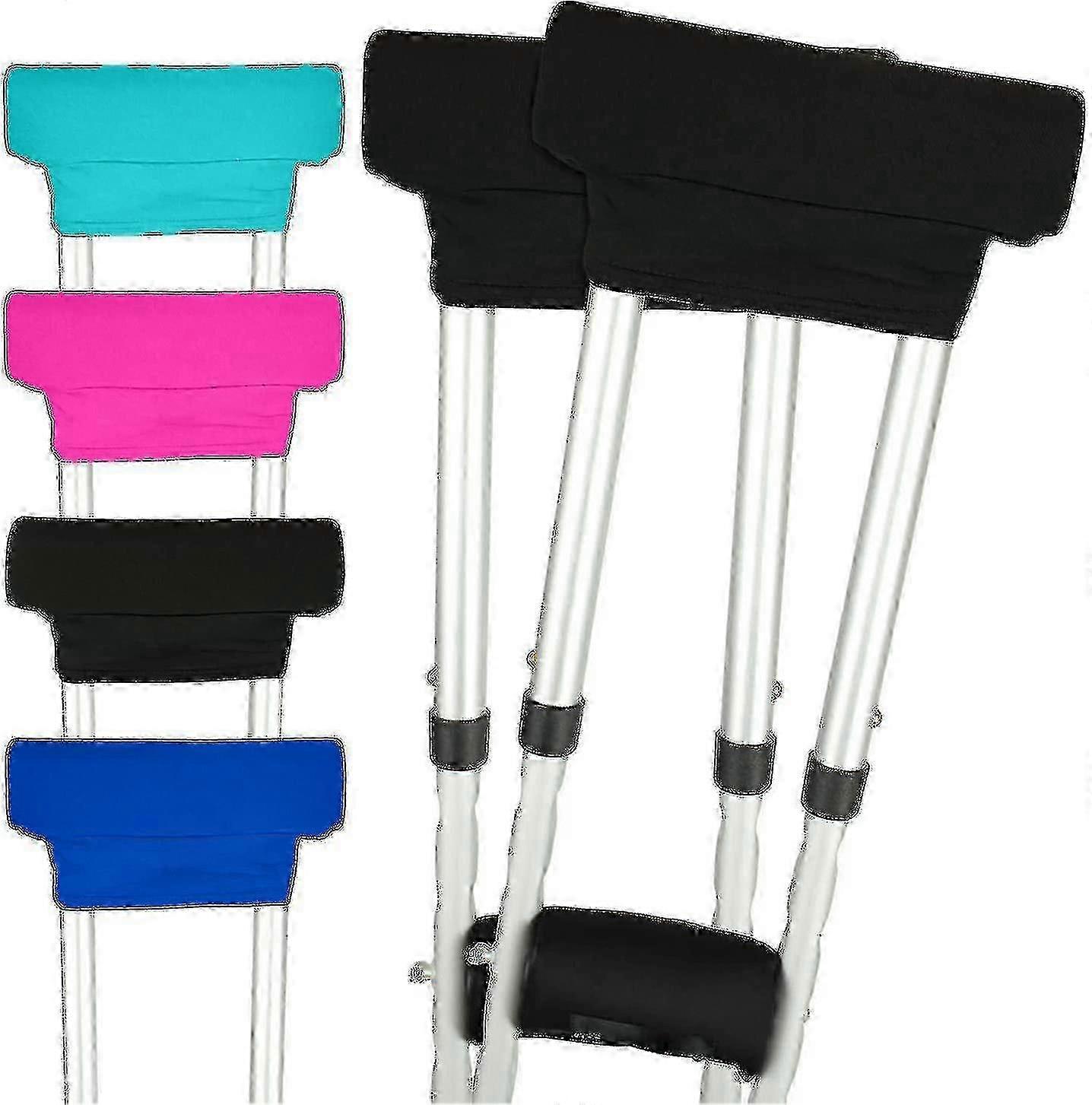 Crutch Pads - Padding for Walking Arm Crutches - Universal Underarm Padded Handle Covers for Hand Grips - Soft Foam Armpit Support