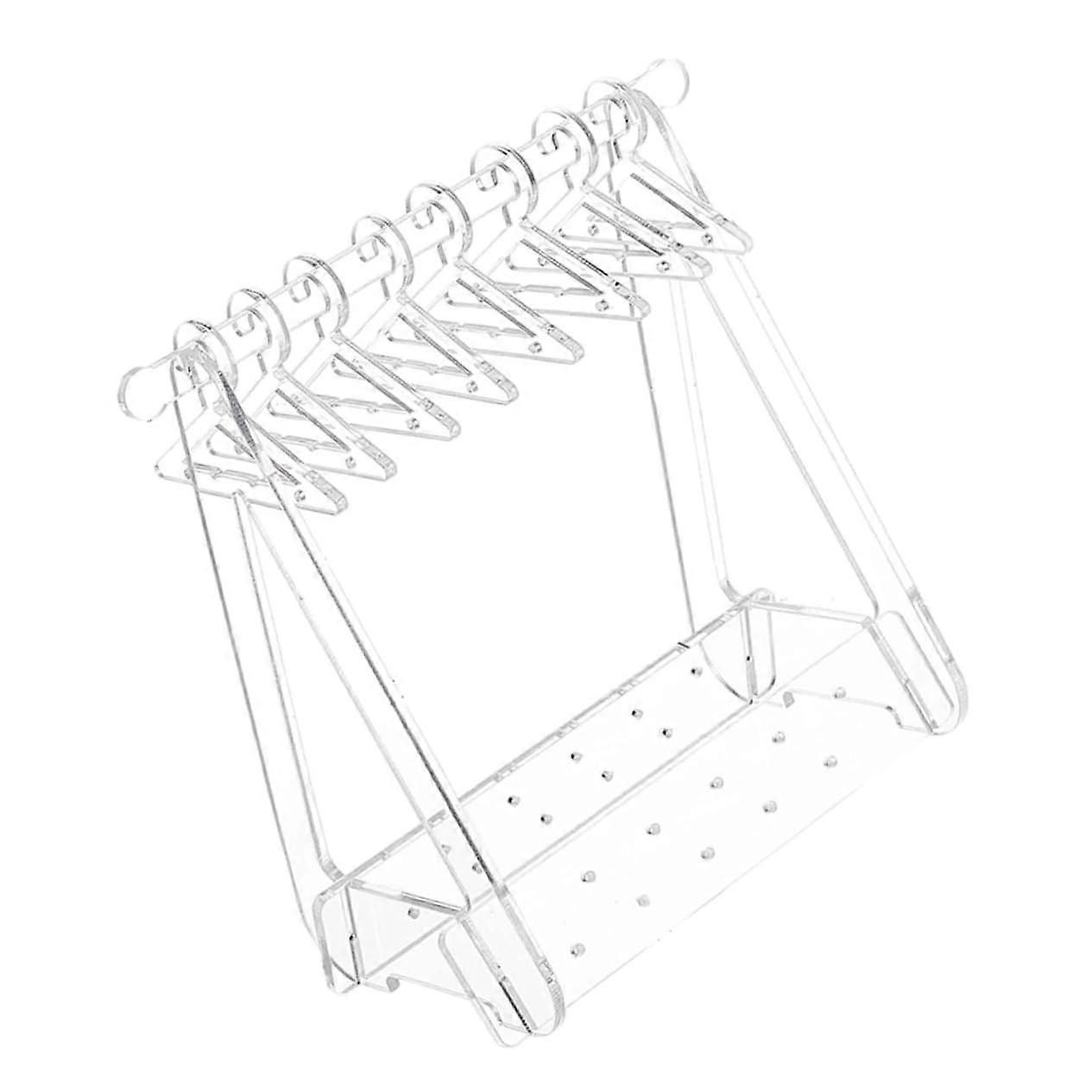Earring Organizer Display Stand Acrylic Transparent Jewelry Holder for Hanging Earrings with Adjustable Showcase Features