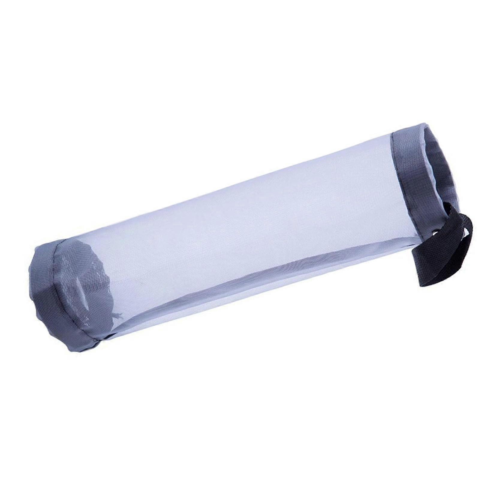 Plastic Bag Holder With Nylon Straps Lightweight Gray Easy Installation For Kitchen And Office Use