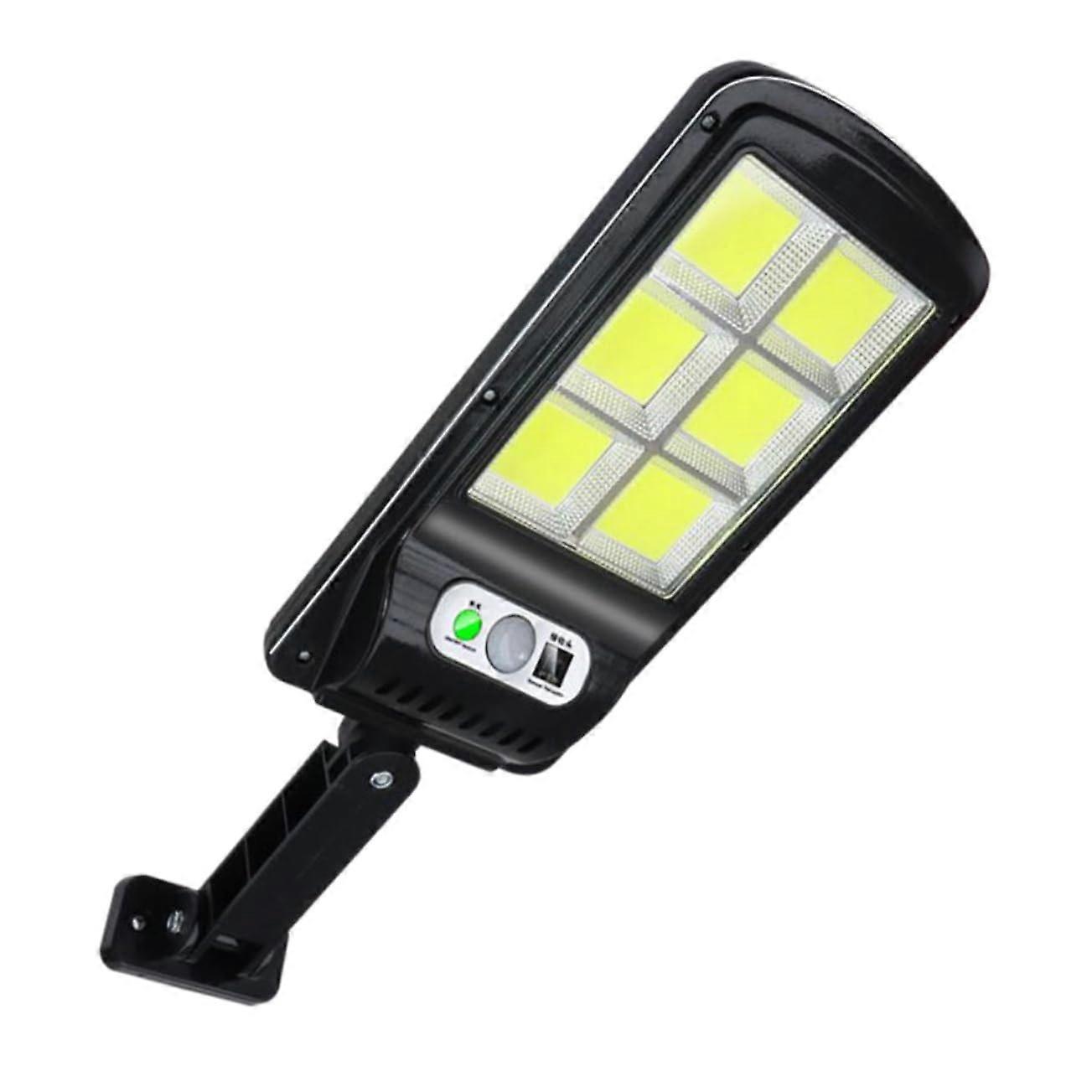 Solar Wall Light Motion Sensor LED For Garden Fence Lighting With Remote Control COB Energy Saving Durable