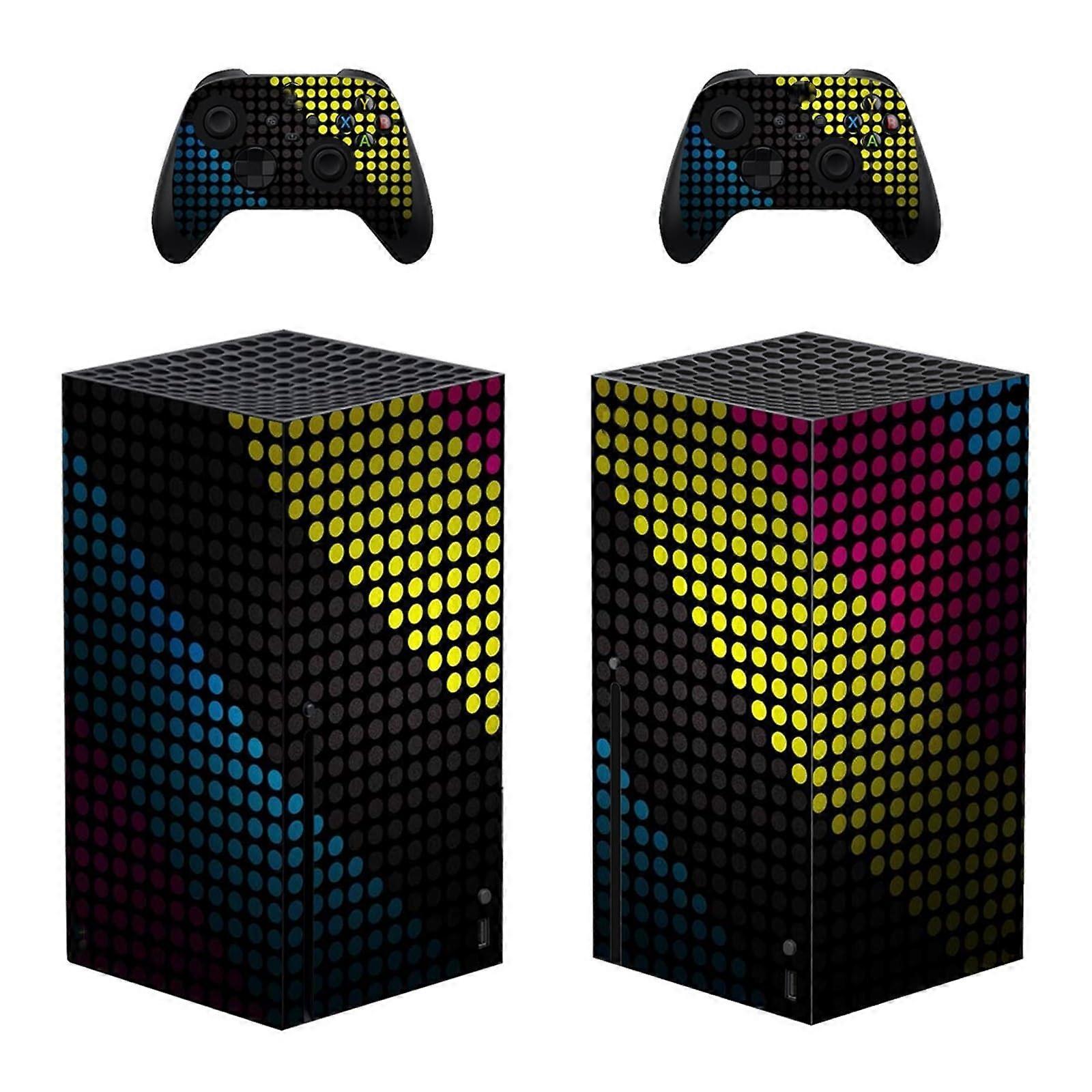 Vinyl Sticker Cover for Xbox Series X Console Cases Sticker with Two Wireless Controller Stickers 76738 Decal