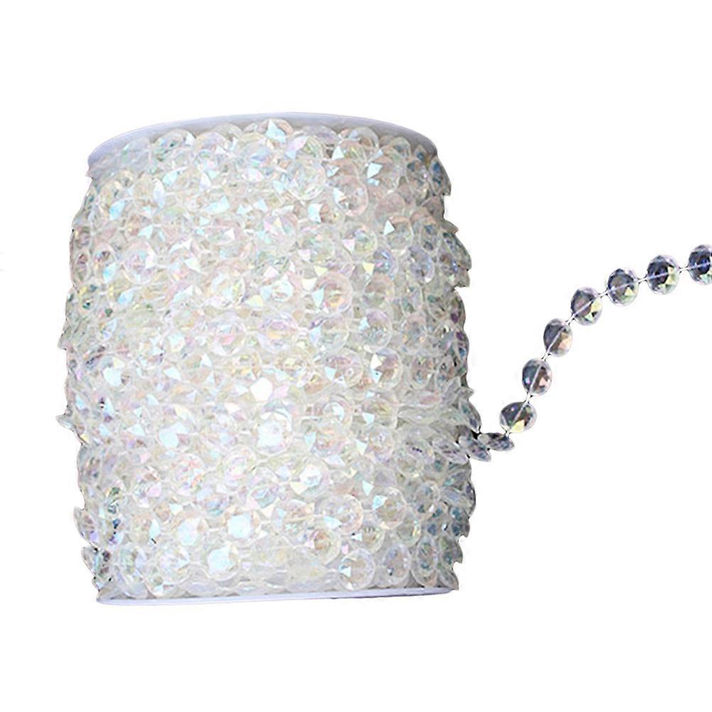 Clear Bead String Wall Hanging Decor Acrylic Beads Strand Transparent 3000cm 1Pcs