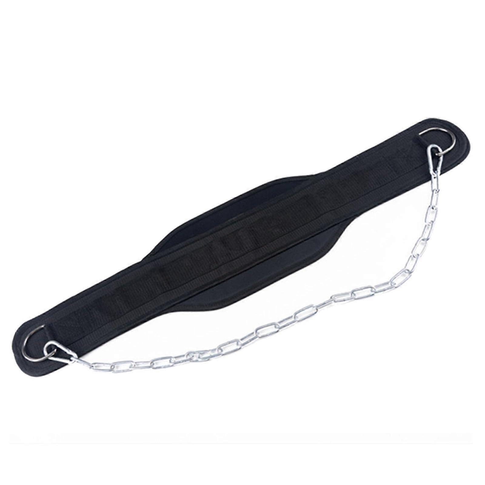 Dip Belt with Chain for Weightlifting and Strength Training, Adjustable Weight Lifting Belt for Men and Women, Durable Fitness Accessory