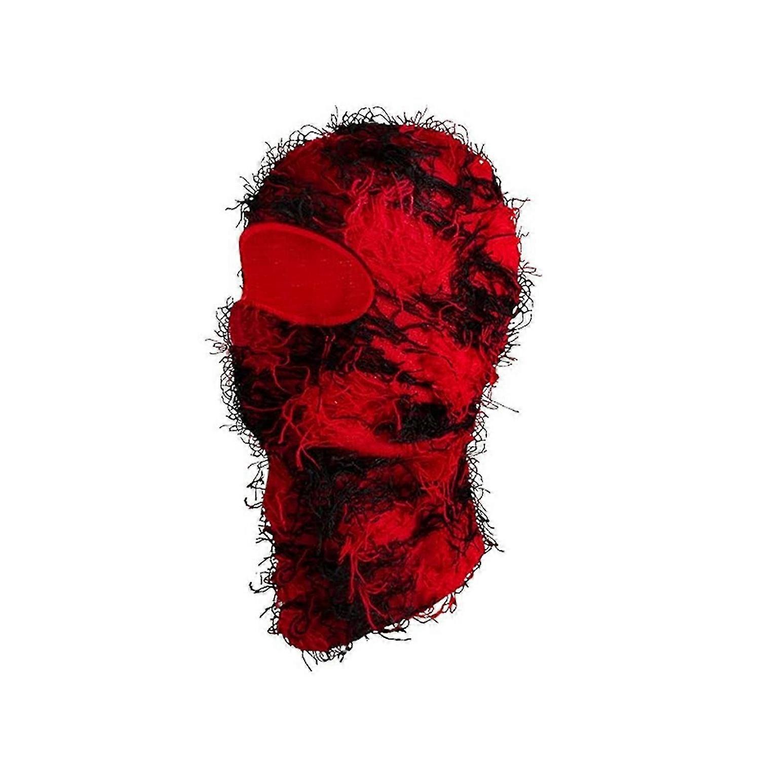 ディストレストバラクラバフルフェイススキーマスククールニットバラクラバ防風スキーマスク男性女性用コールド