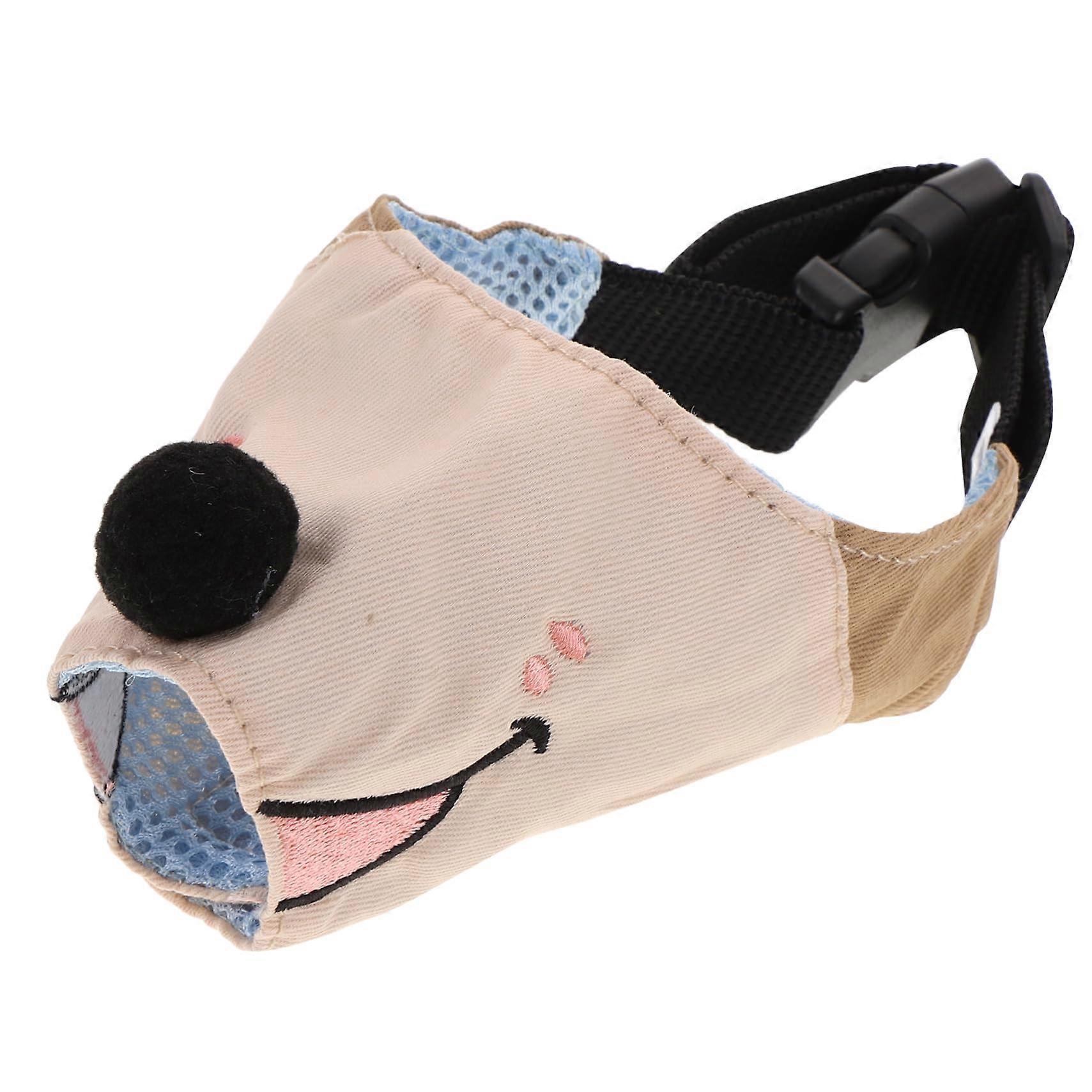 Pet dog breathable dog muzzle cover, muzzles for small dogs Jack, bite prevention, chewproof for walking puppies, puppy muzzles for biting, canvas.