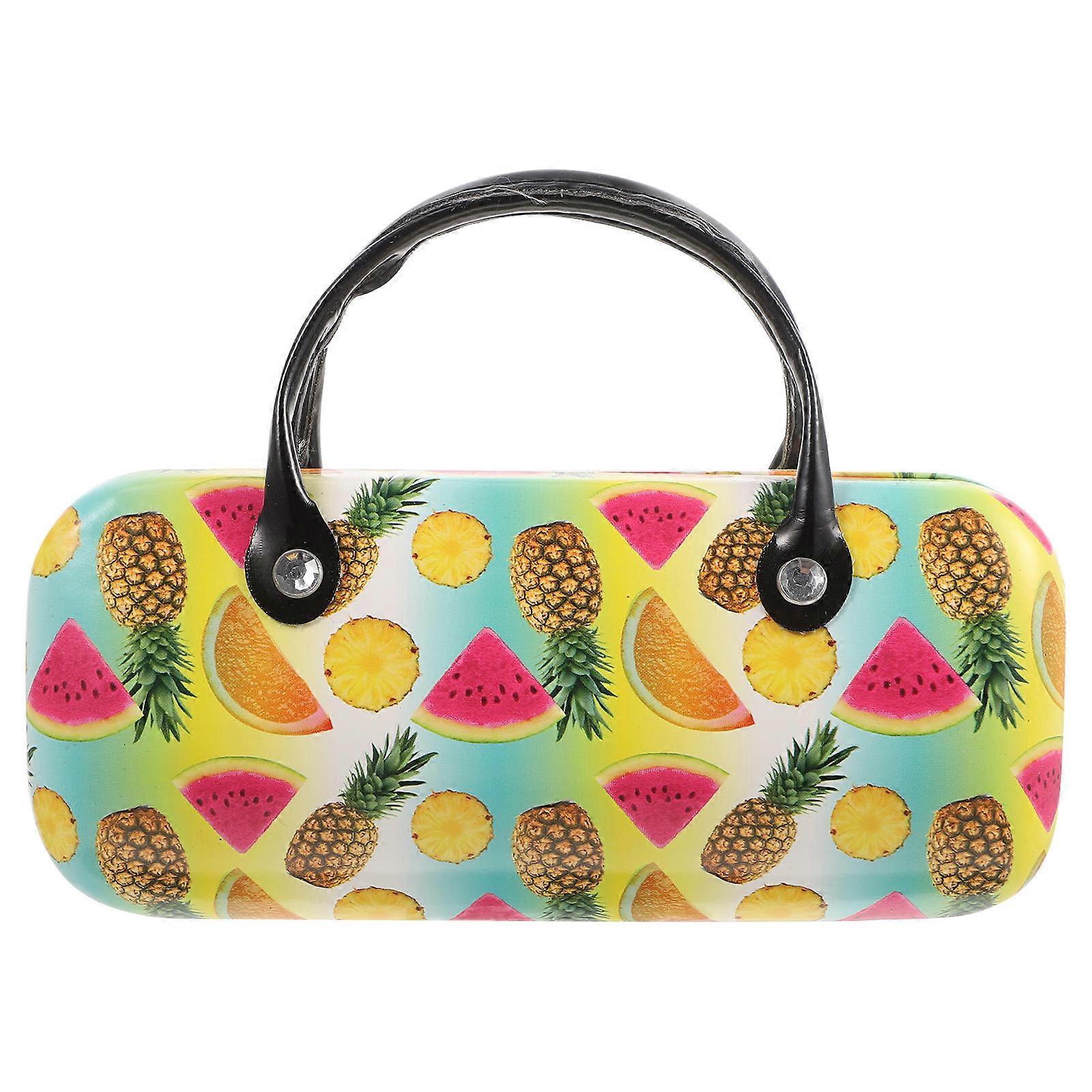 Cartoon Pattern PU Glasses Case for Portable Eyewear Holder – Durable Sunglasses Storage Box for Travel and Home Use