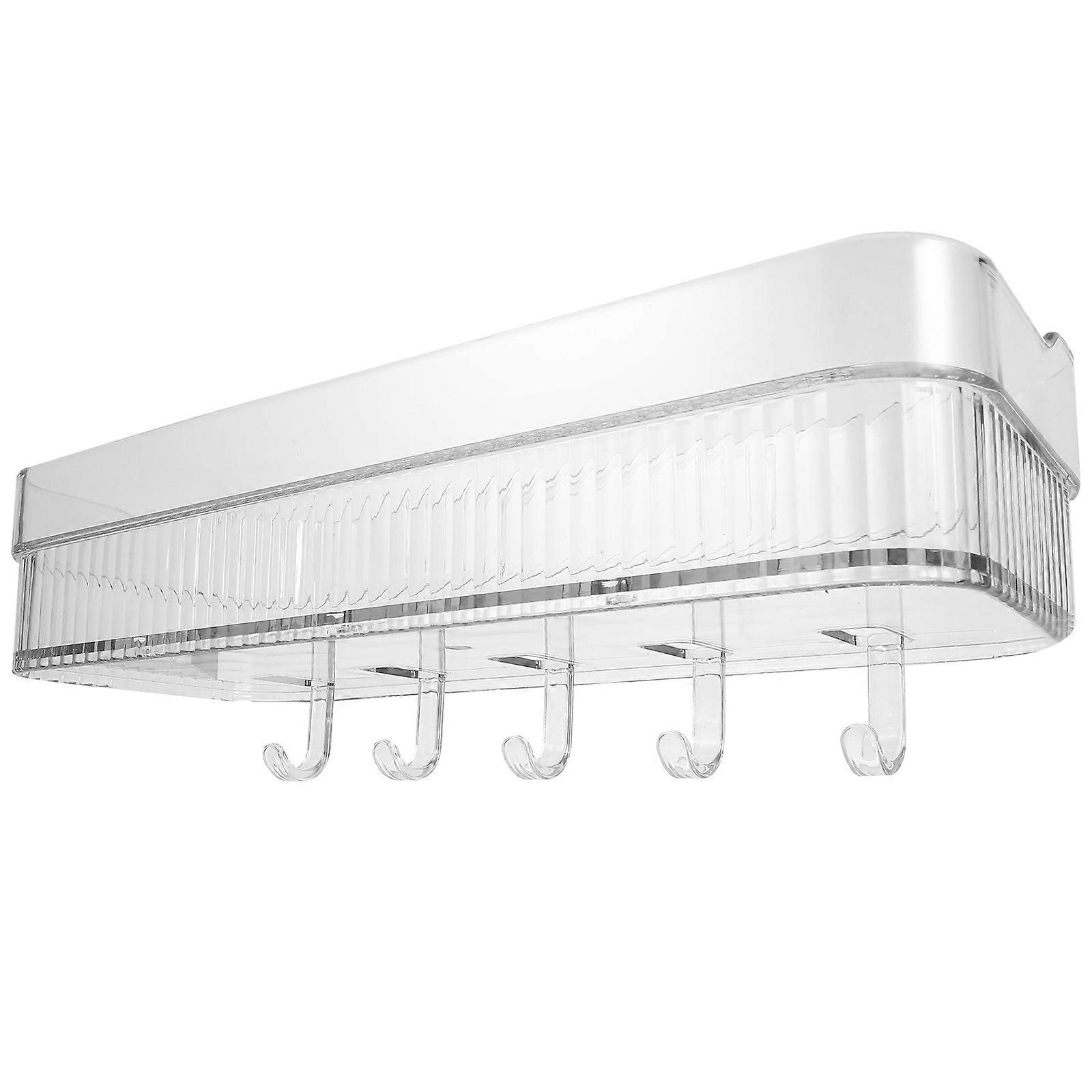 Bathroom Towel Mounted Bathroom Holder Rectangular PET Material 30X12.5X10.5CM Organizing 1Set