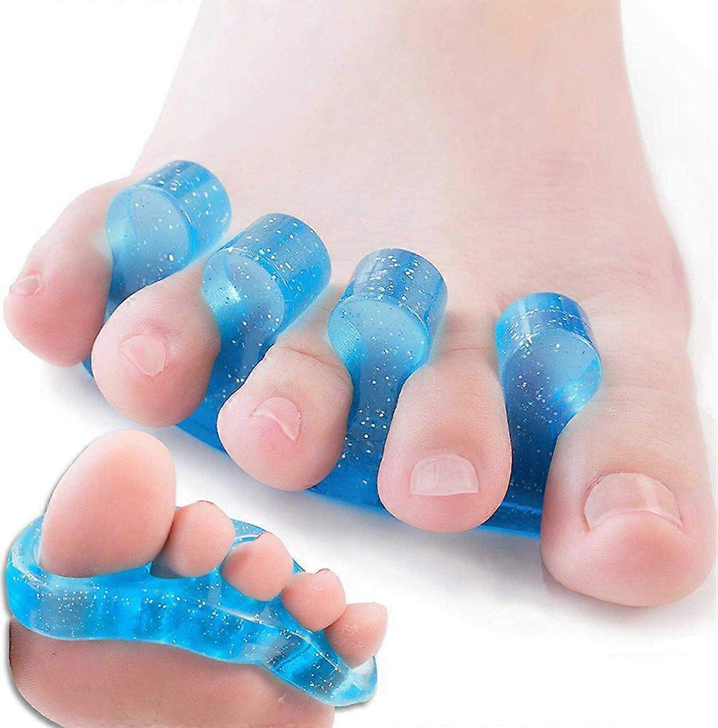 Toe Stretcher - Yoga for Your Feet - Relax, Train and Correct Your Toes, Blue