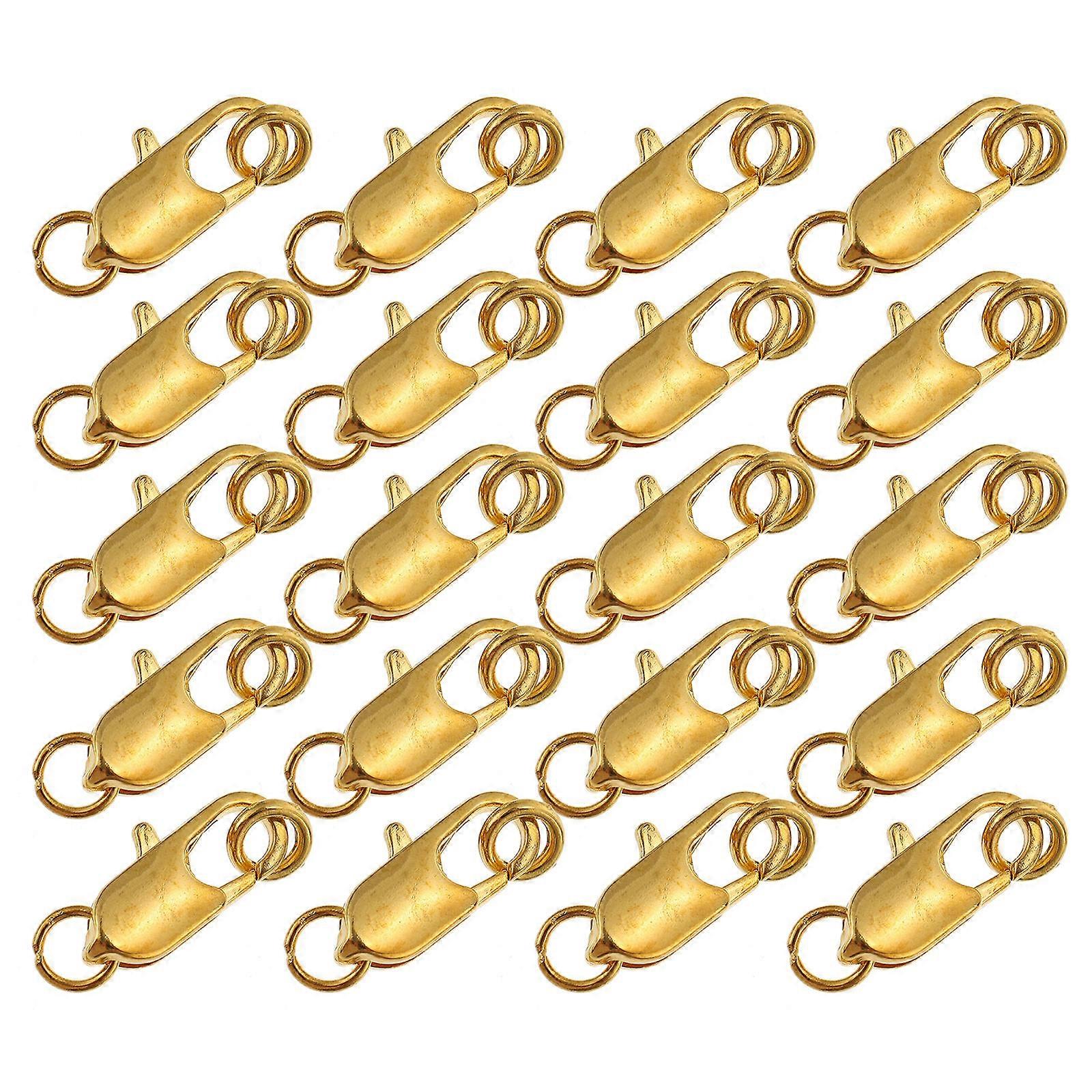 Necklace Clasp Alloy Necklace Connector Diy Projects Craft Making Lobster Clasps 1.4X0.7Cm 20Pack