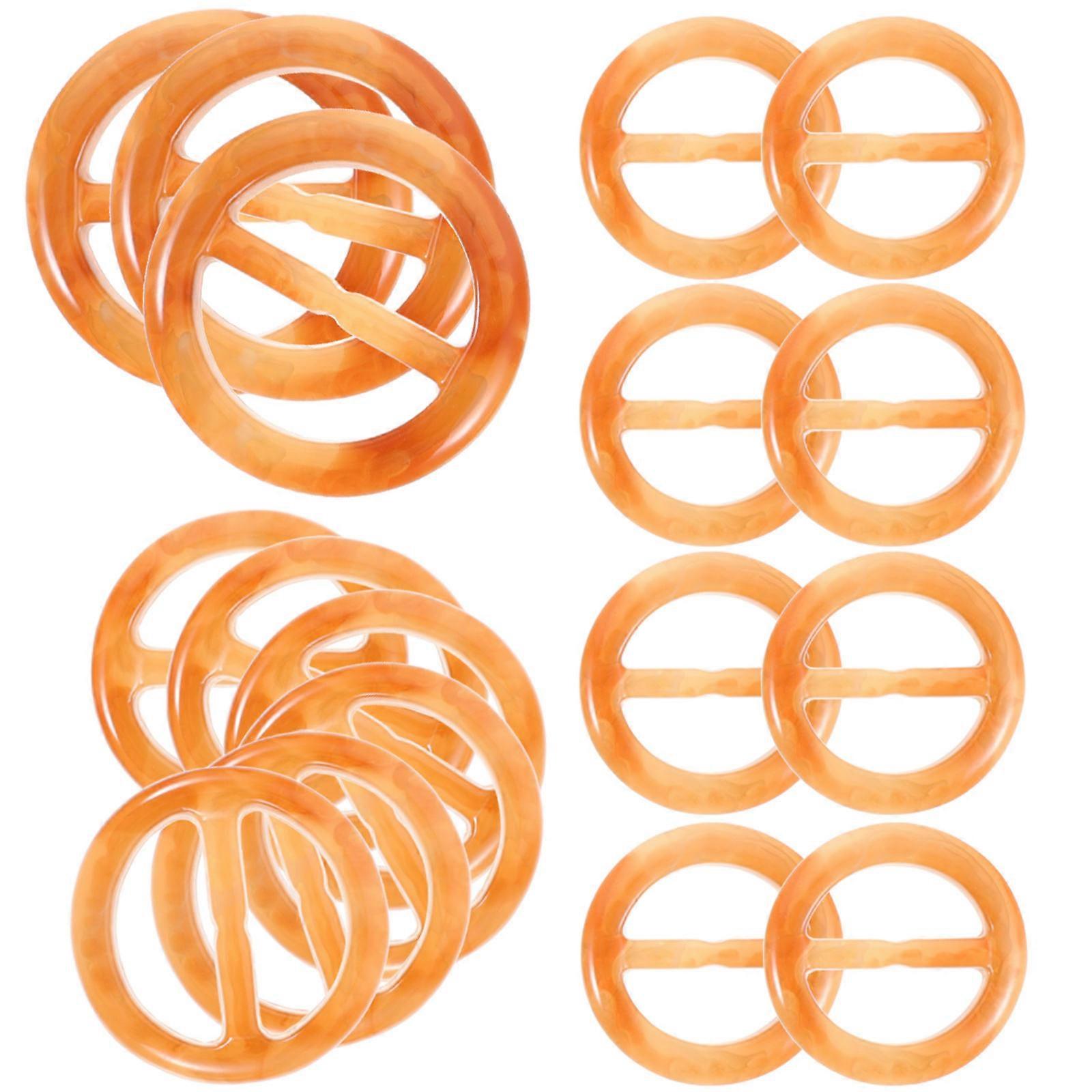 30pcs Resin Scarf Clips Round Buckle Rings Durable Chic Design Fashion Accessories for Women