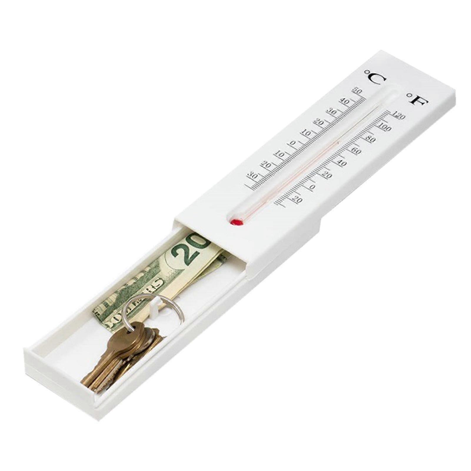 Thermometer Key Hiding Place | Wall-Mounted Secret Safe with Hidden Compartment for Keys, Durable Design, Indoor Use