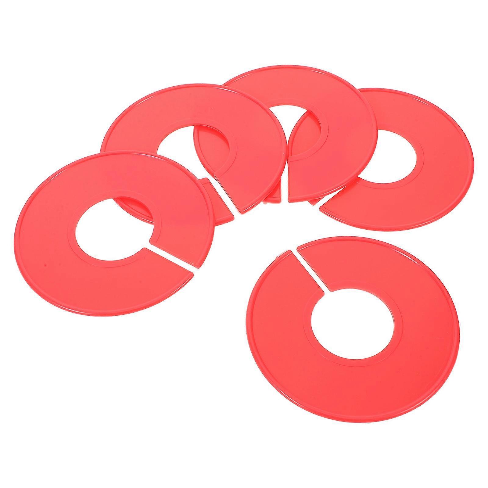 20 Pack Plastic Closet Dividers with Round Clothes Labels – Reusable Hanger Separators for Organizing Hanging Garments