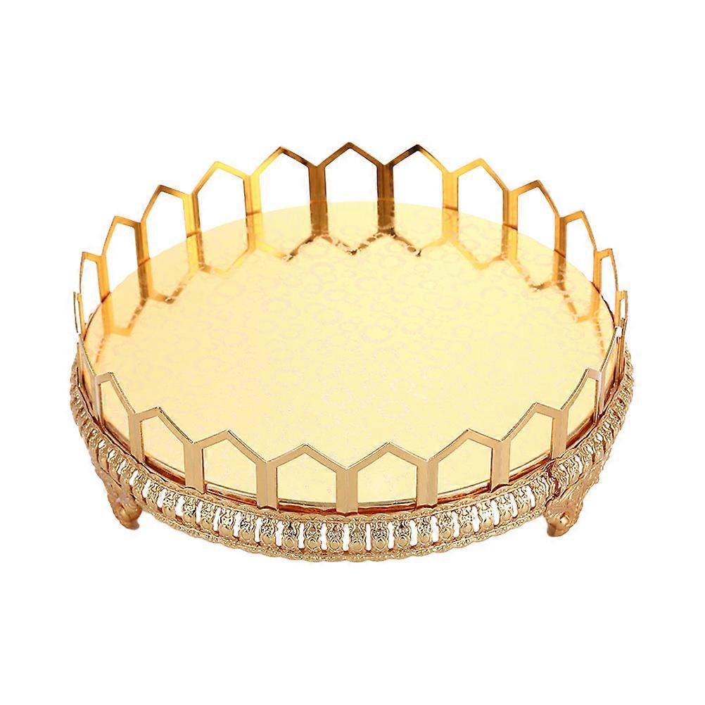 Here's an **elegant product description** for your Gold Round Base Tray:
### Elegant Gold Round Base Tray – Stylish Serving & Storage Solution