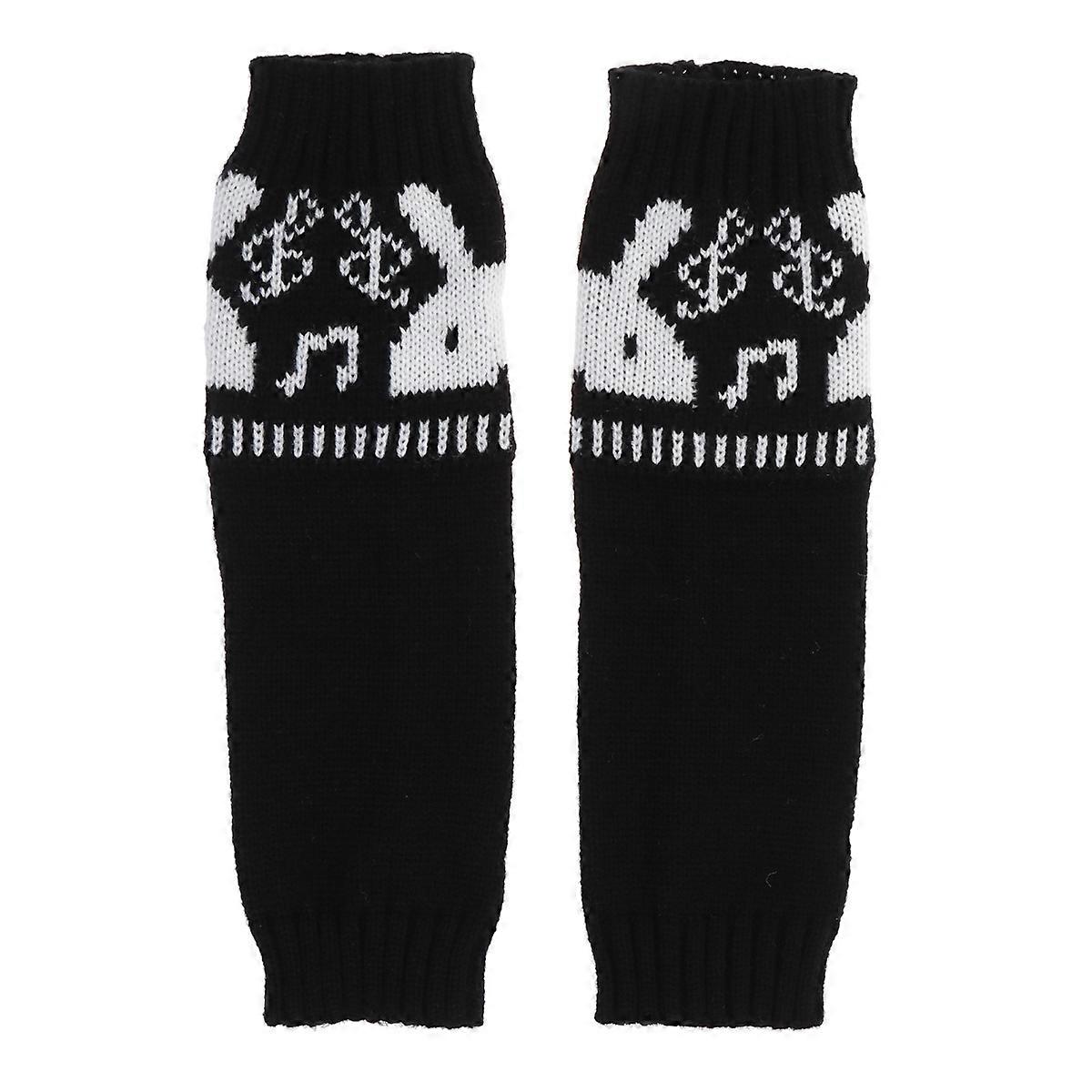 Wool Arm Warmer with Thumbhole for Winter Keep Warm Ideal for Cozy Protection Black Unisex
