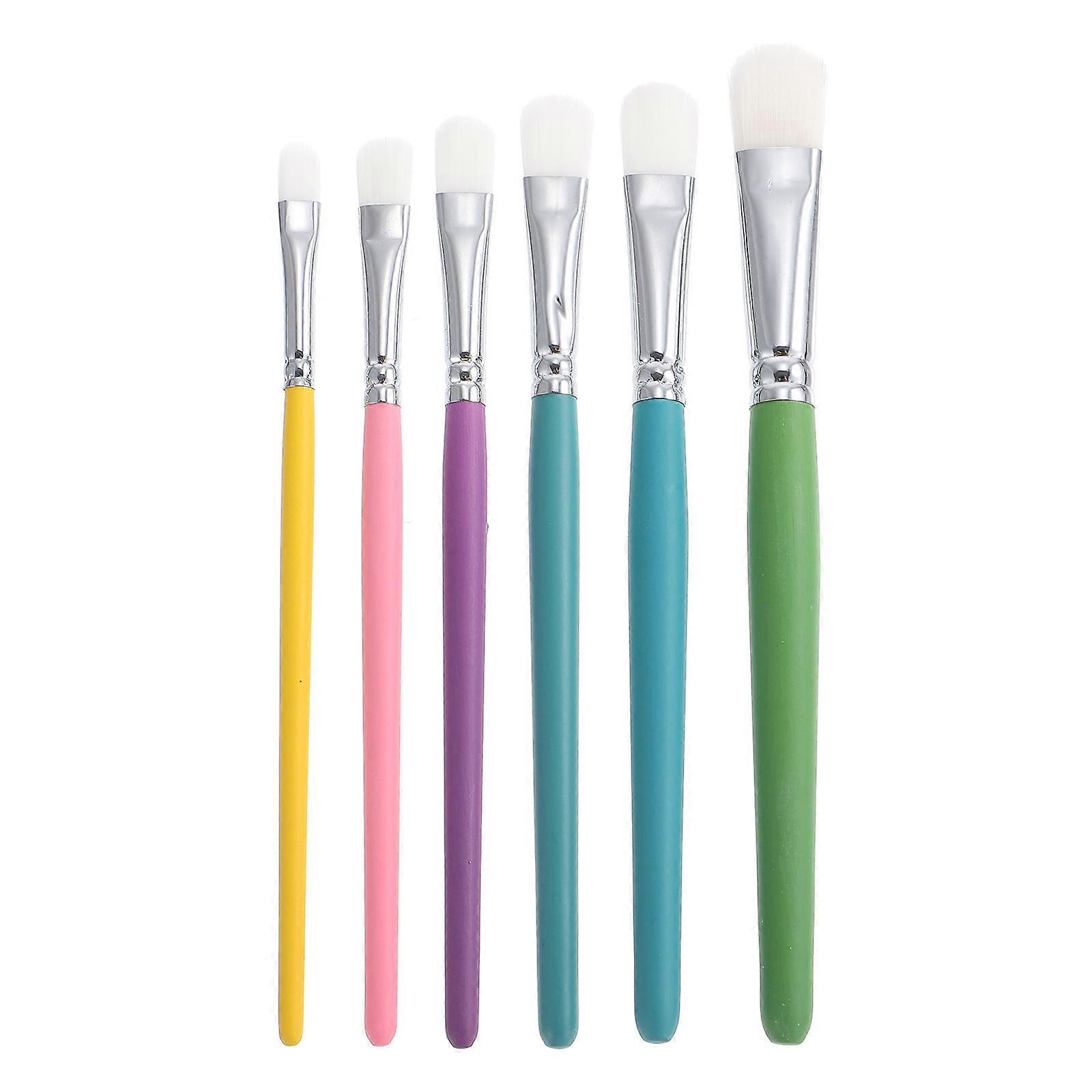 落書きやクラフト活動のための6個の子供絵画描画アートブラシ