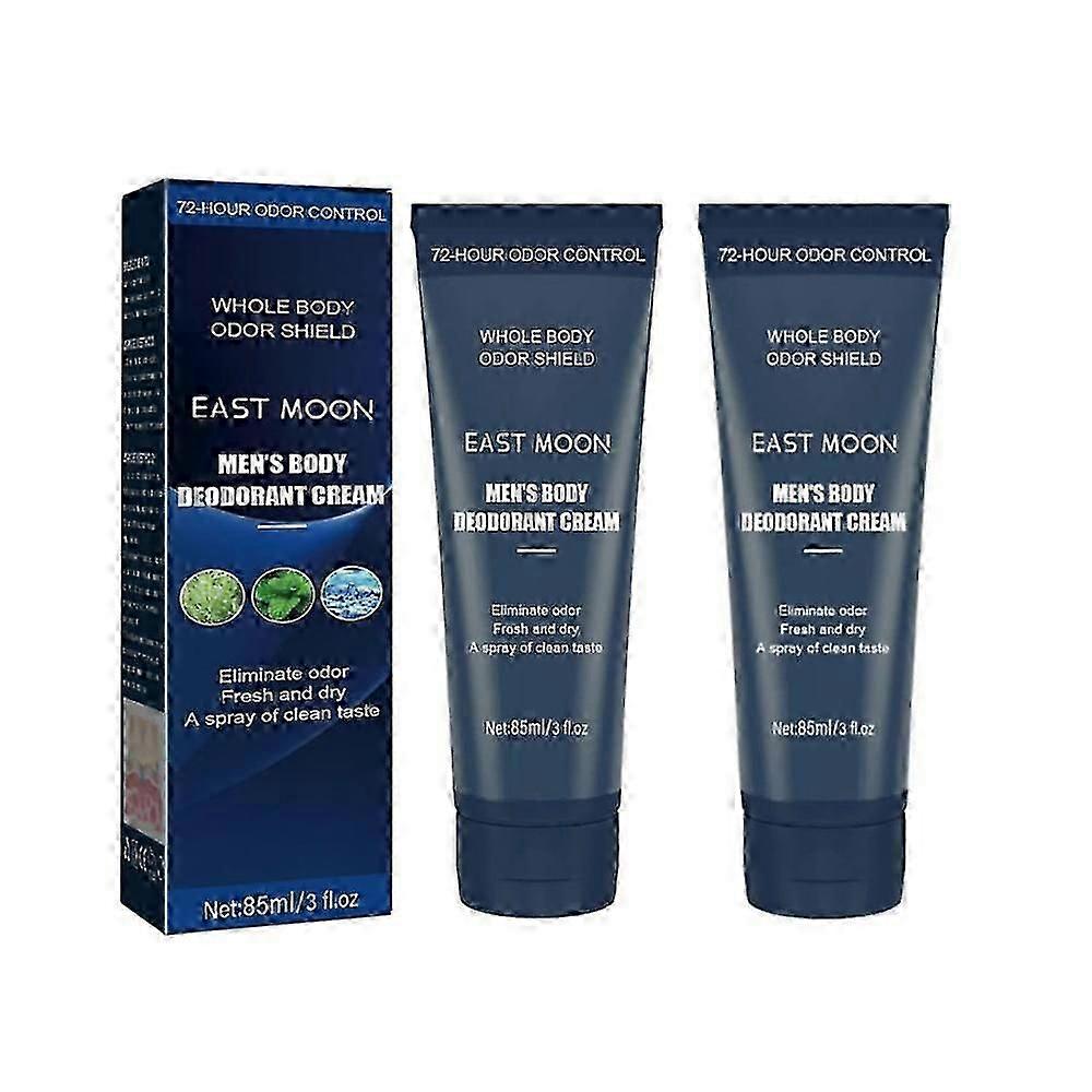 2 قطعة 80 مل رائحة الجسم تحت الإبط العرق مزيل الرائحة كريم عطر للرجل يزيل رائحة الإبط ورائحة العرق الدائمة للعناية بالبشرة