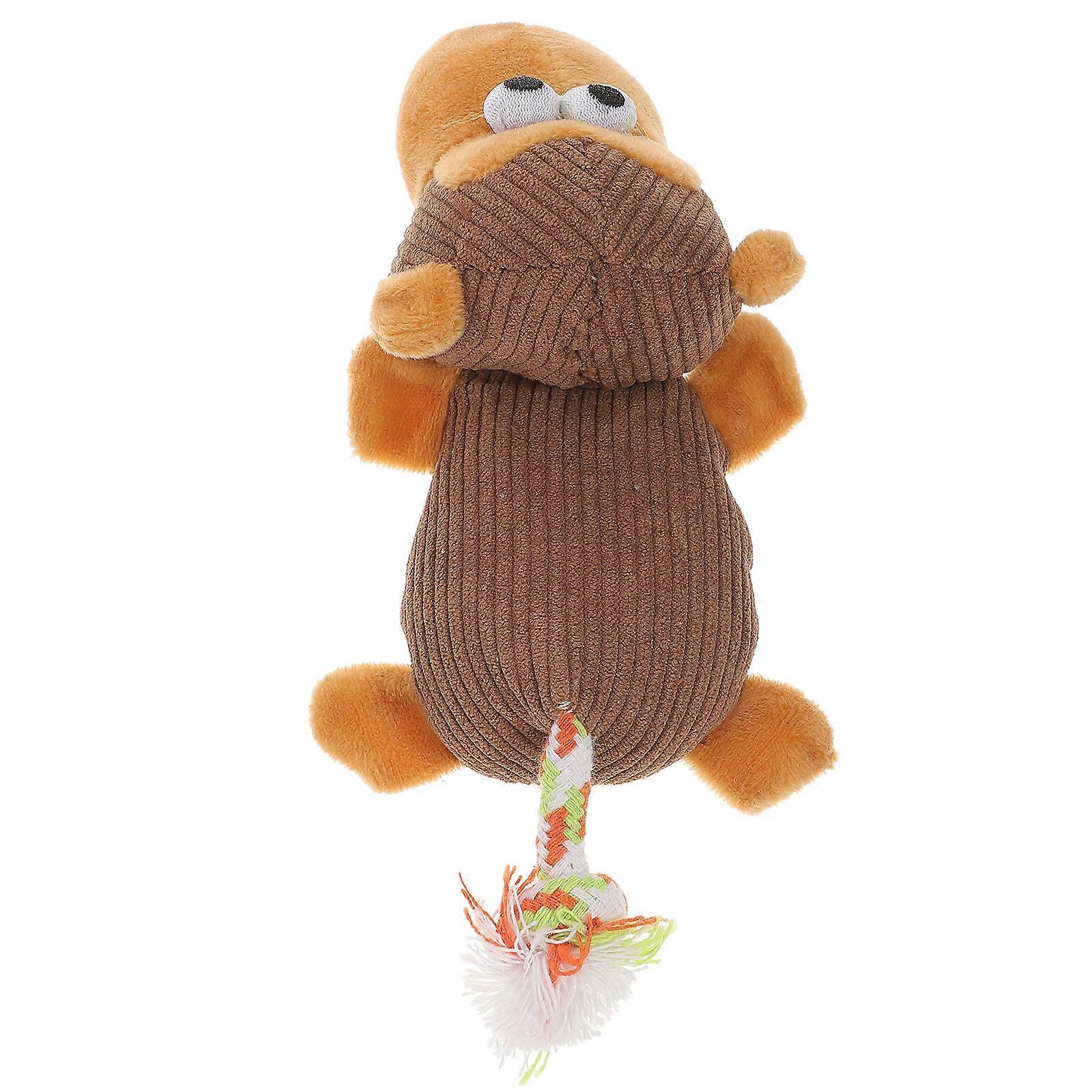 Dog Biting Toys Plush Monkey Pet Dog Toys Christmas Chewing Interactive Play 26.7*18.2cm 1Pcs