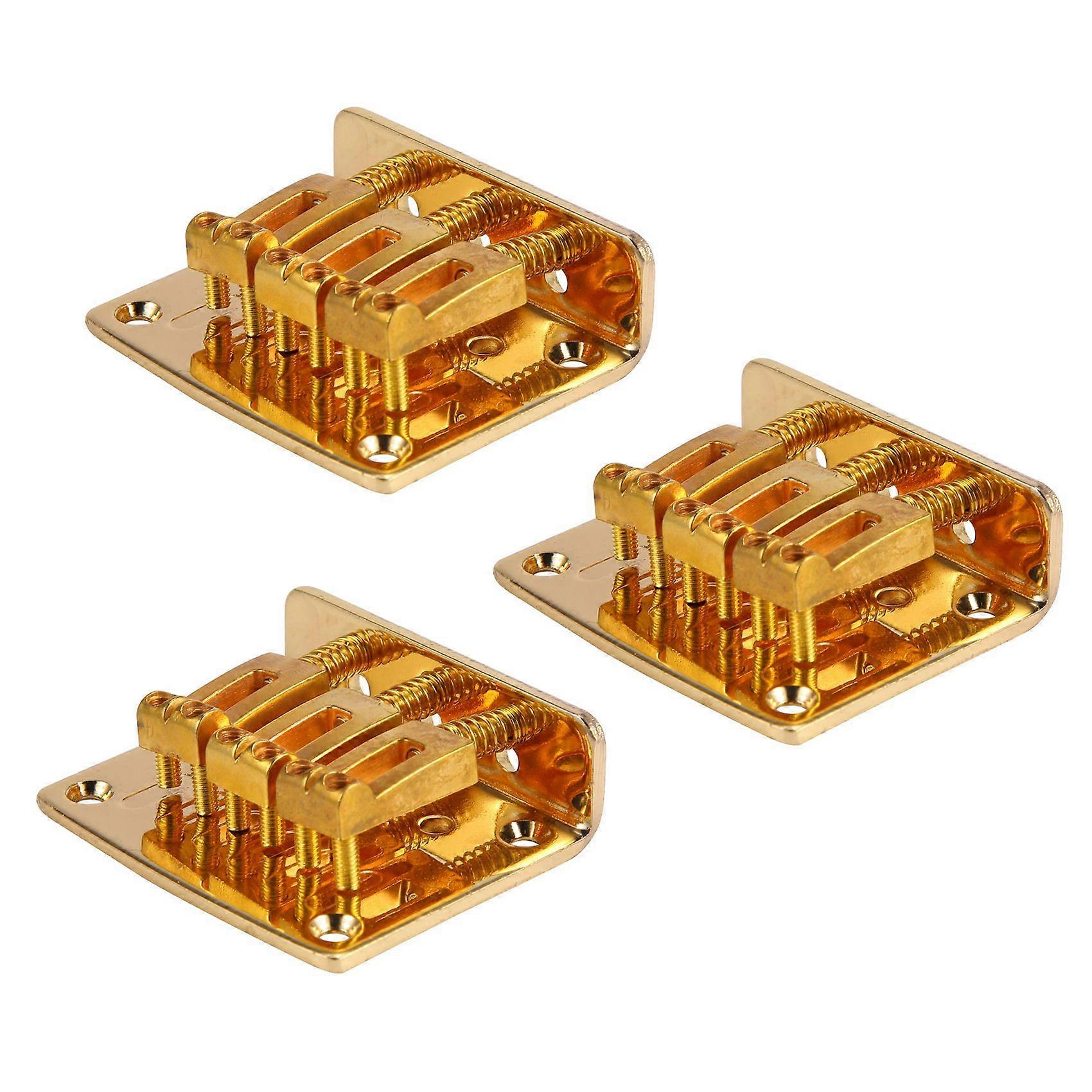 Guitar Parts: 3-string Hard-tail Adjustable Bridge