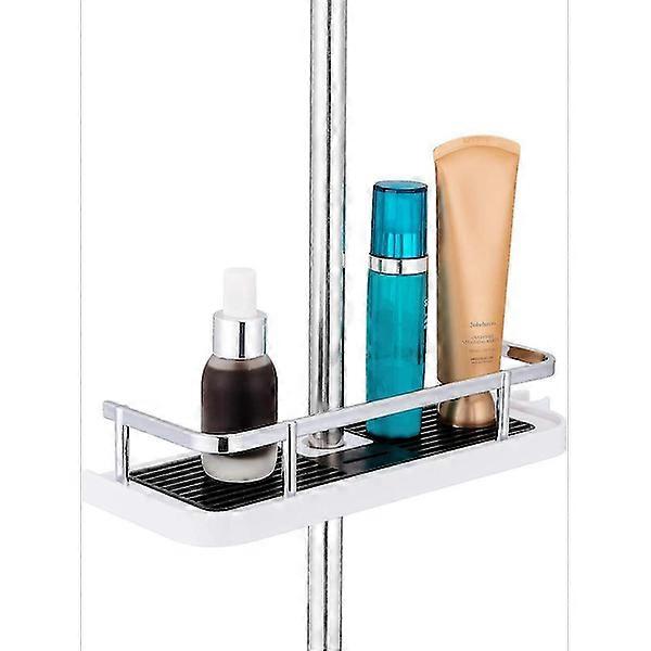 バスルームシャワーシェルフ吊り下げシャワーホルダーシャワーシェルフ、ループとフック付きシャワーポールに穴あけ不要-jc