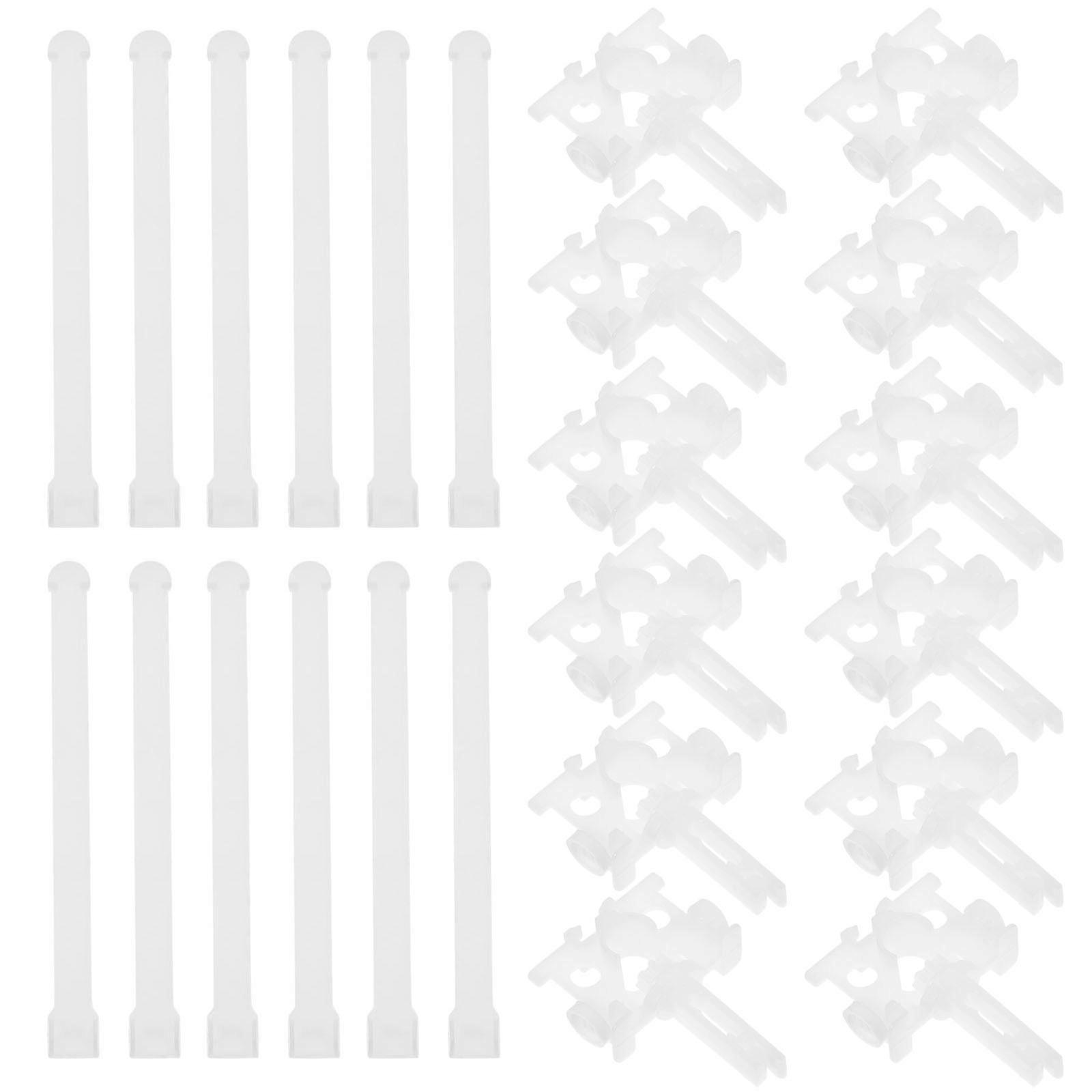 Vertical Blinds Vertical Blind Slats Clips Home Improvement White 12Sets