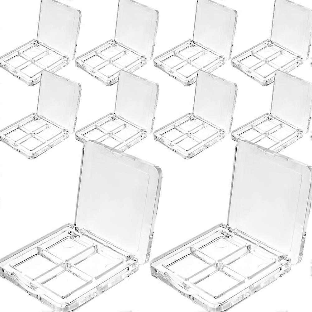 Refillable Eyeshadow Palette Organizer With Transparent Design For Women Featuring 10Pcs Durable Makeup Storage For Daily Use