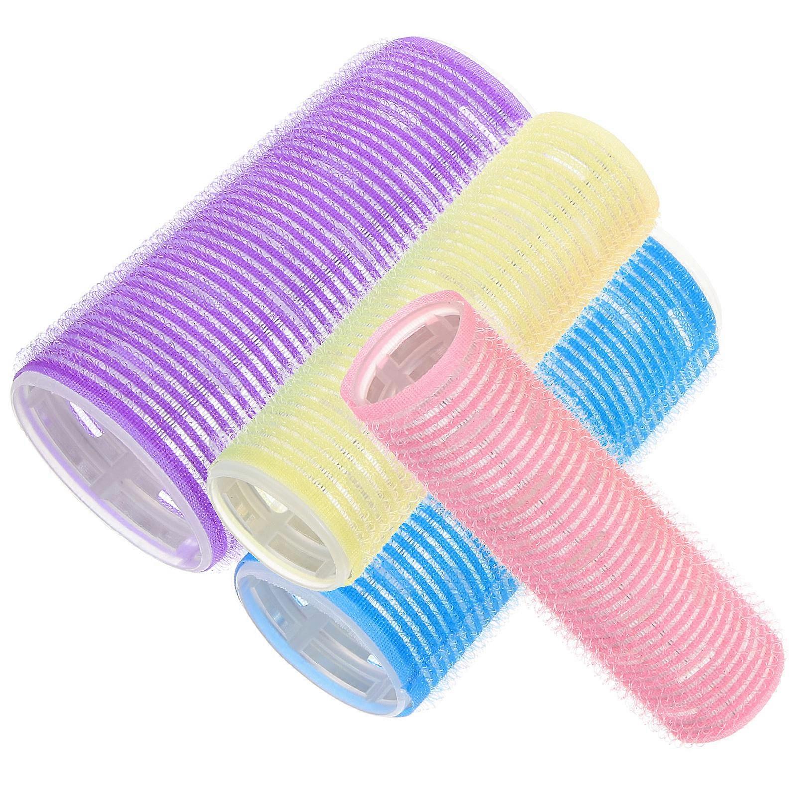 Self Grip Hair Roller Set for Women Multi Color Aluminum Sheet Ensures Even Heat Distribution Extended Length Design
