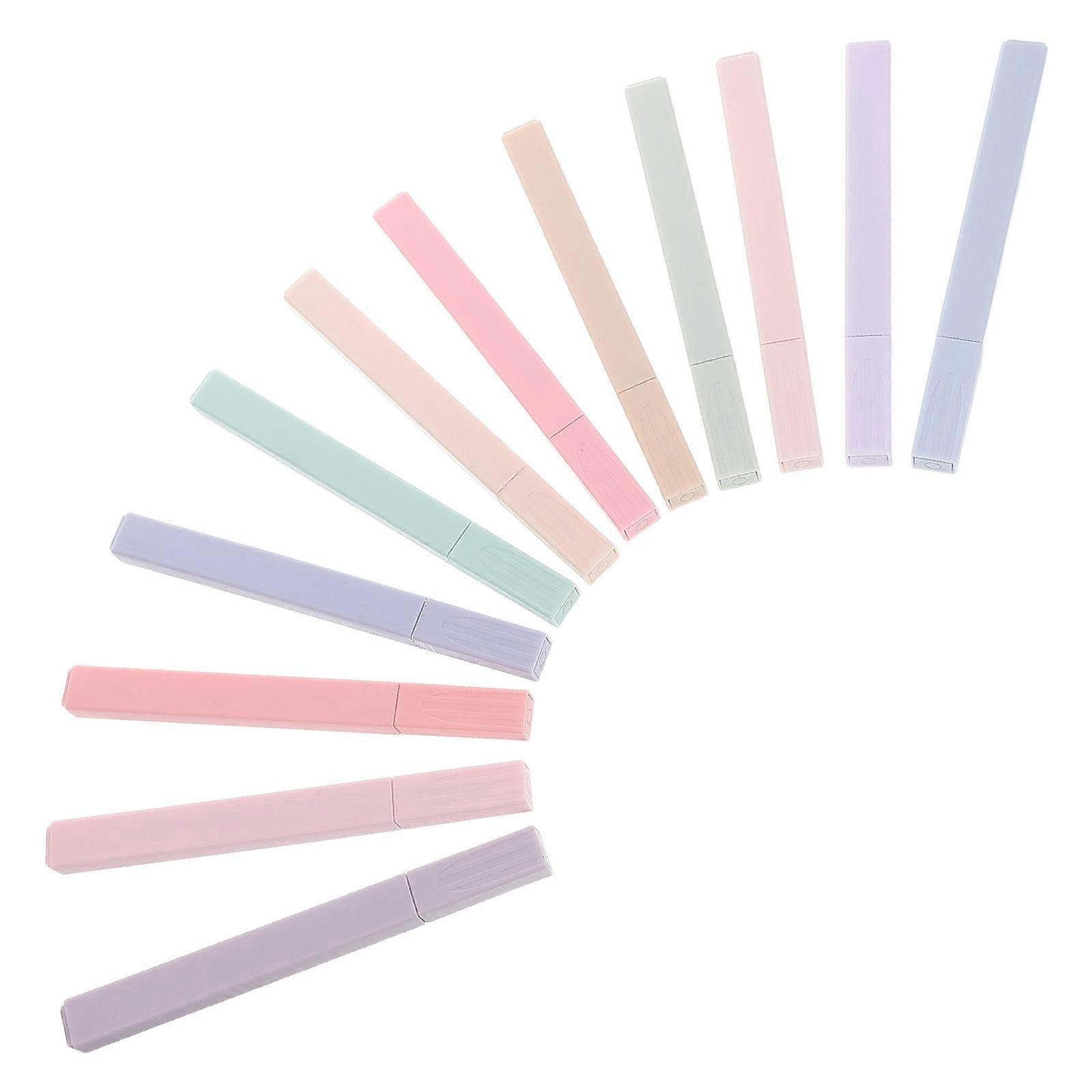 Tip Marker Pen Smooth Writing Long-lasting Ink Multicolor Pastel Markers For Journal Planner Office Work 12Pcs