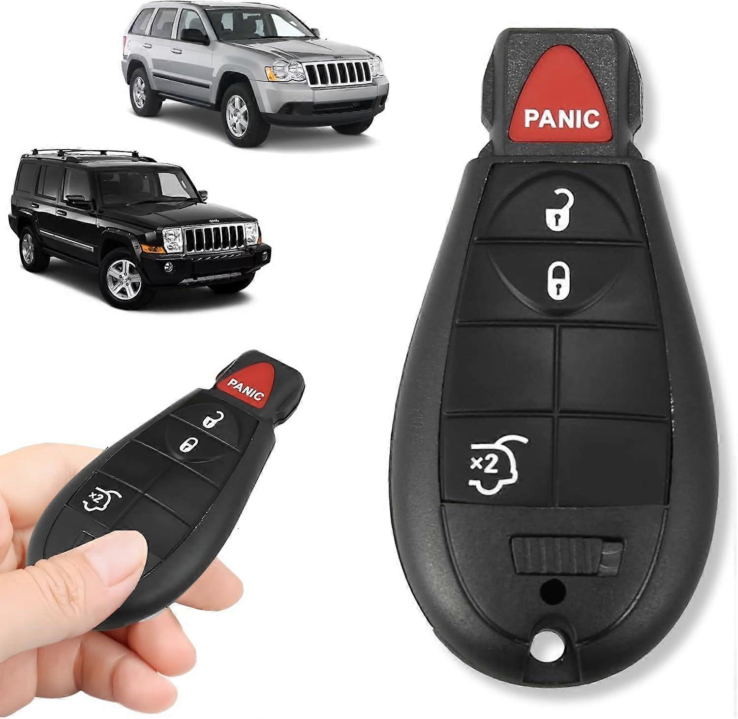 Replacement Keyless Entry Remote Car Key Fob M3N5WY783X, 433MHz, 4 Buttons, with