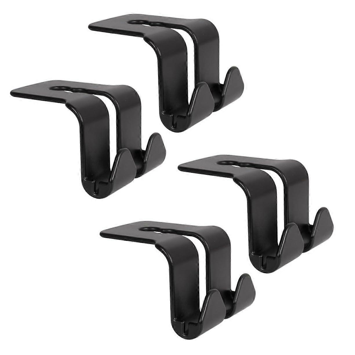 4 Car Headrest Hooks Universal Seat Hooks for Effective Storage of Handbags, Shopping, and More Durable Materials for LongLasting Use in Vehicles