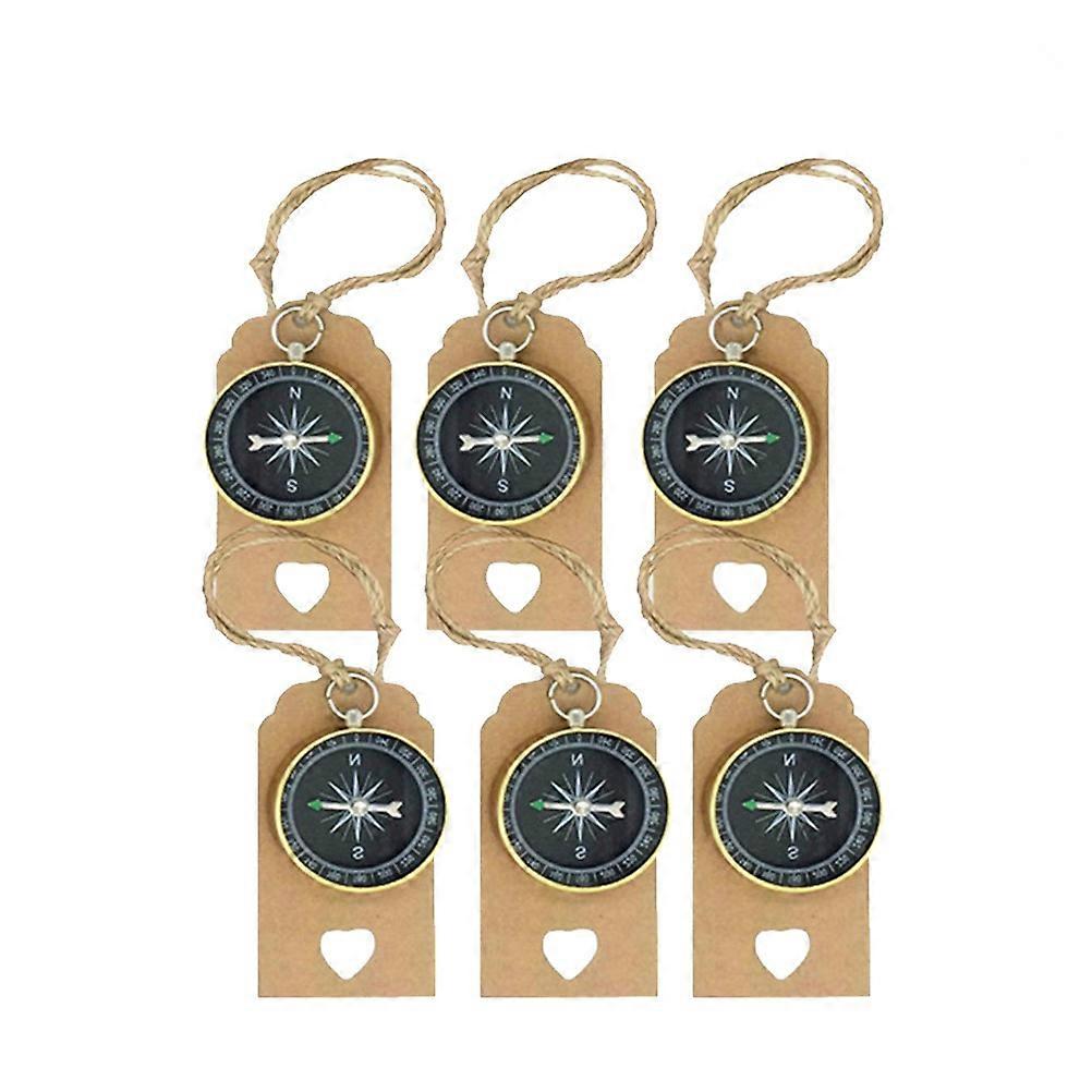 Unique Party Favor Tags With Compass Theme Ideal For Anniversary And Baby Shower Celebrations Light Brown 10 Sets
