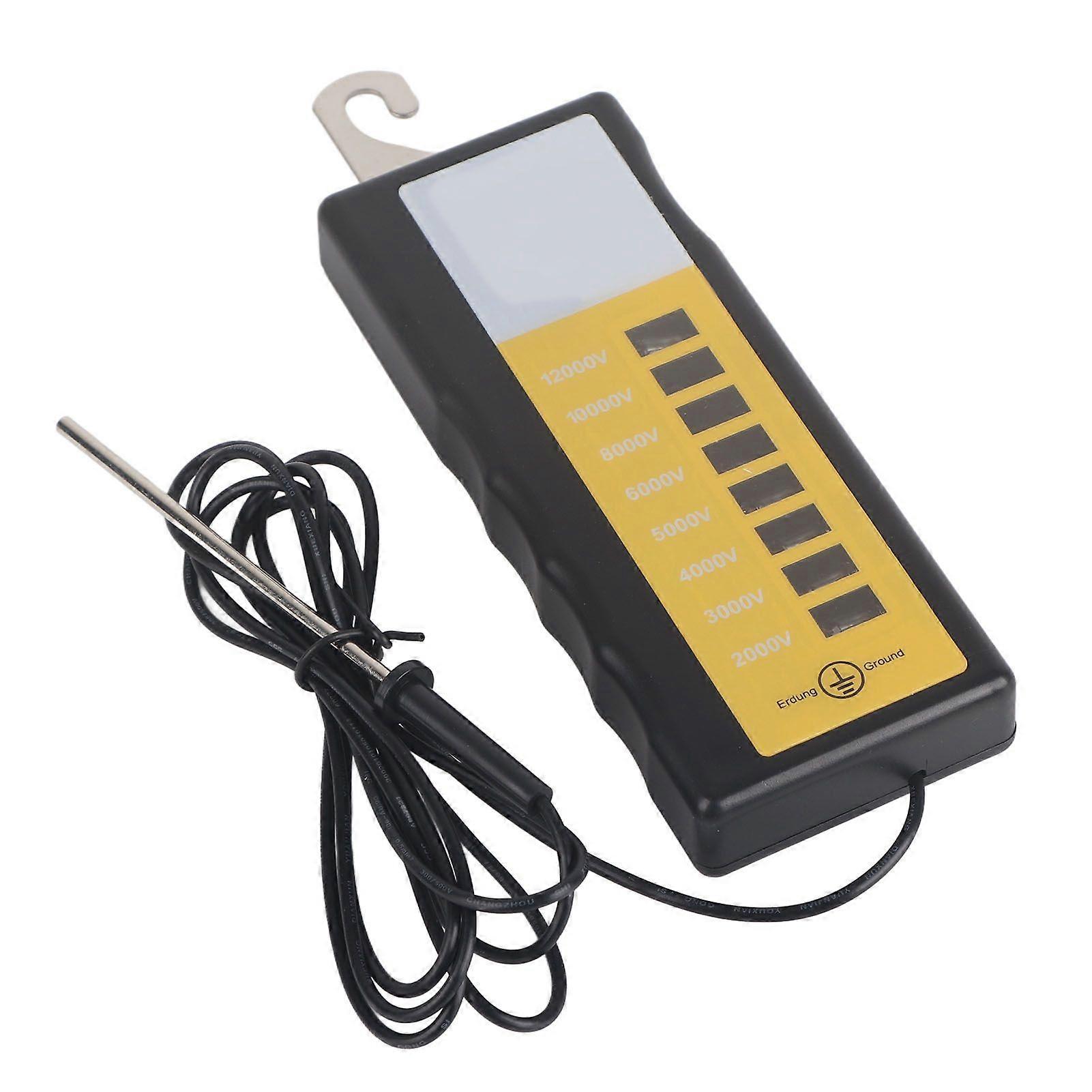 Fence Voltage Tester Portable Electric 8 Indicate Lights Fence Fault Finder Voltage Meter for Farm 12KV