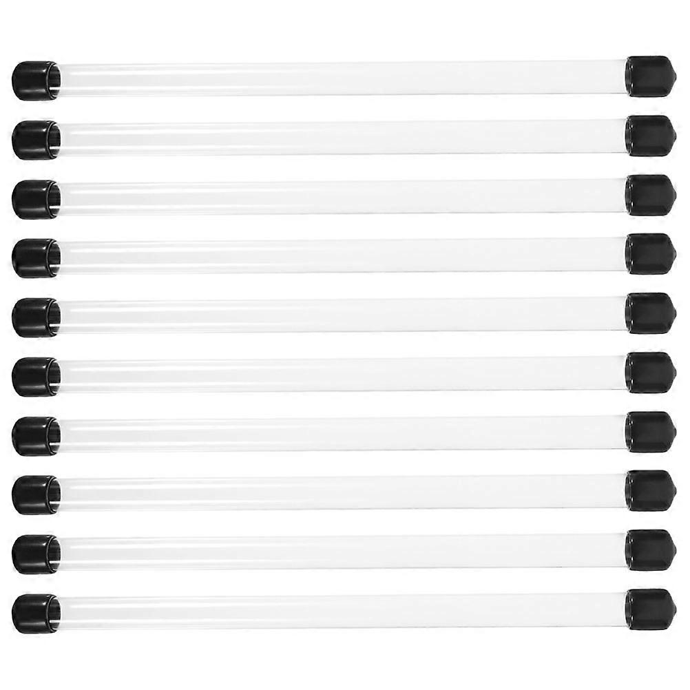 Clear Rigid Round Tubes 10pcs Pack – Polycarbonate Incense Holders & Storage Tubing for DIY Crafts & Experimental Use
