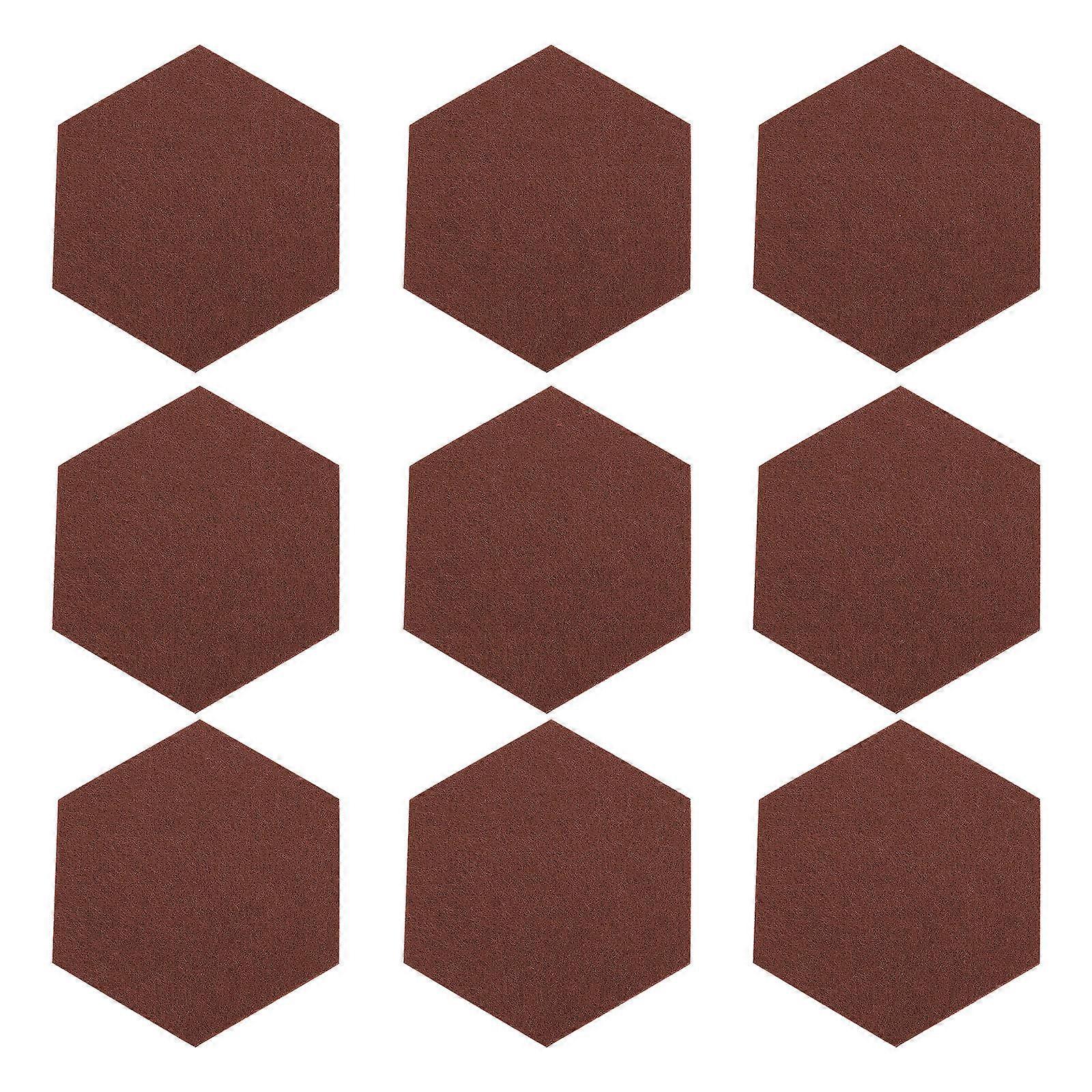 Felt Bulletin Board Tiles Hexagon Felt Wall Decor Office Bedroom Living Room Memo Display 12Set