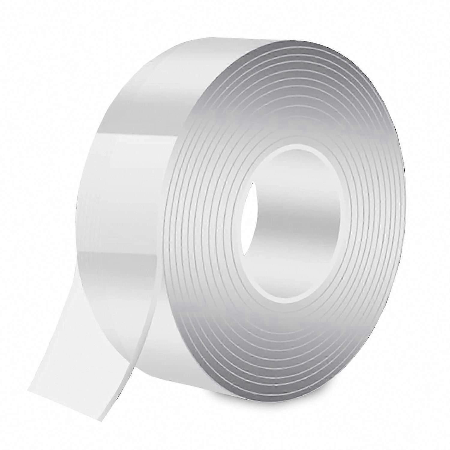 5M Ultra Strong Clear Double Sided Nano Tape, Removable Washable Reusable No Trace Cloth Tape for Carpet, Photo Wall, No Drilling