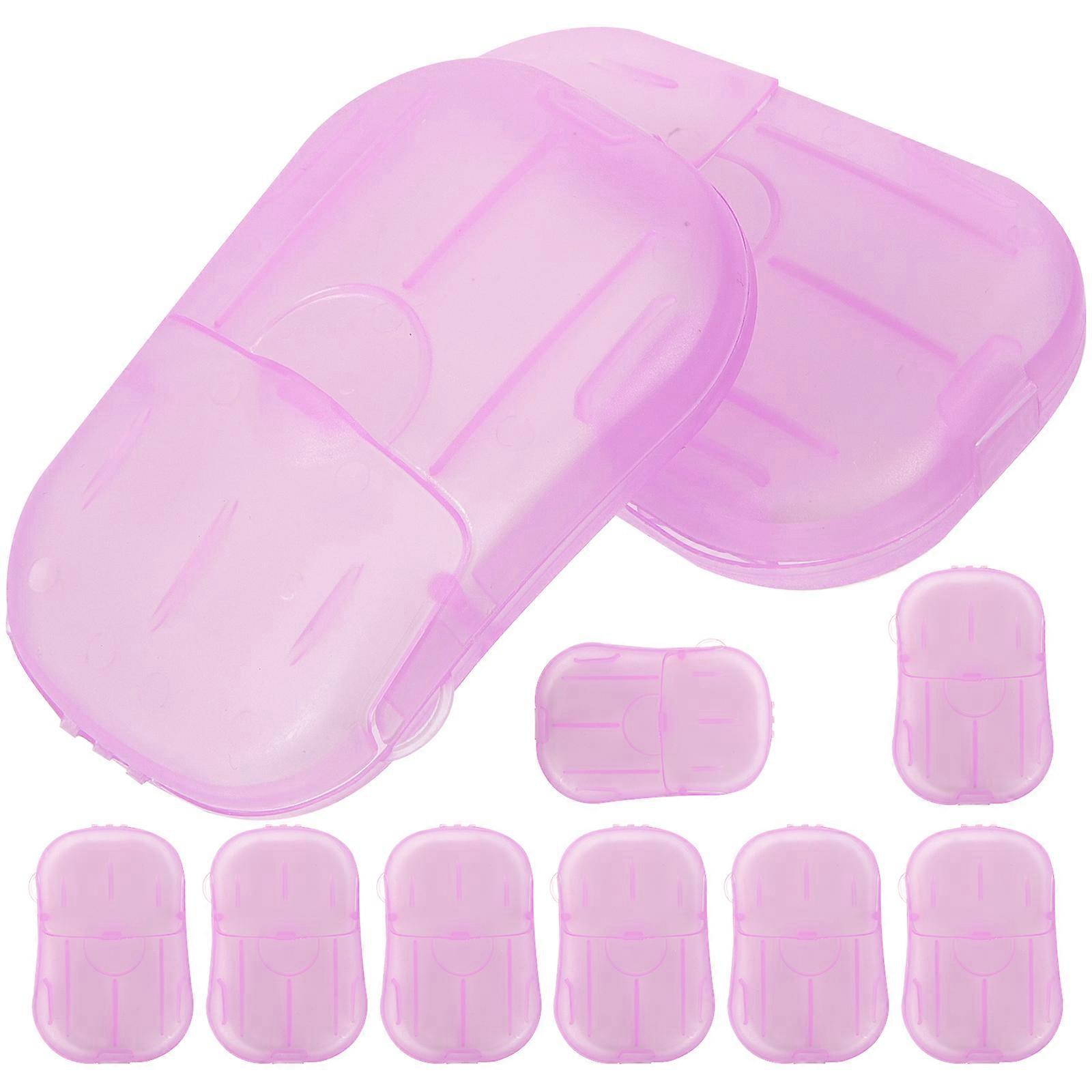 Hand Washing Soap Sheets For Travelers Convenient Travel Size Soap Slices 20Pcs Rectangular Packing Perfect For Business Trips