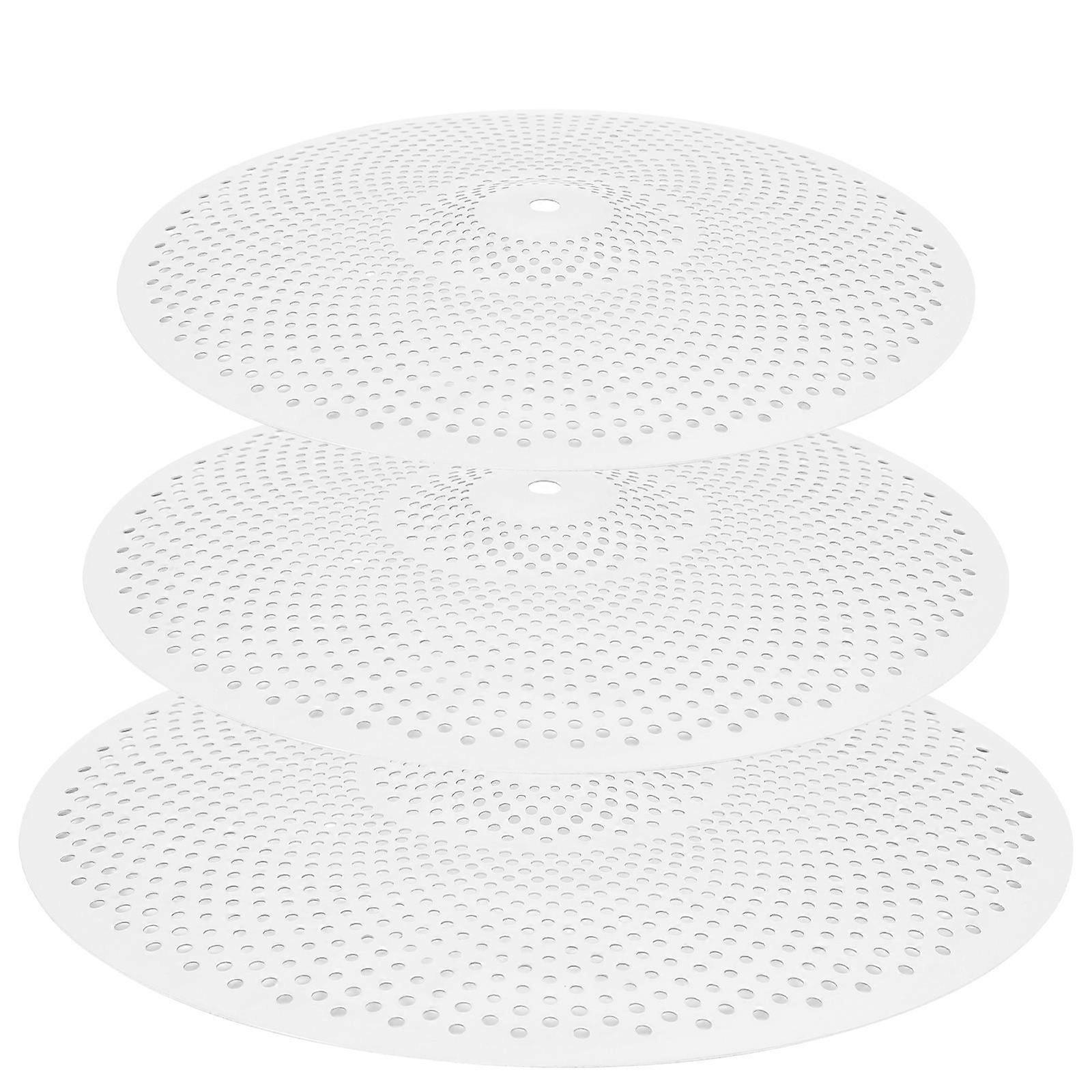 3Pcs Mute Cymbal Set Crafted From Alloy For Adults And Children Musicians Ideal For Practice And Performance Settings