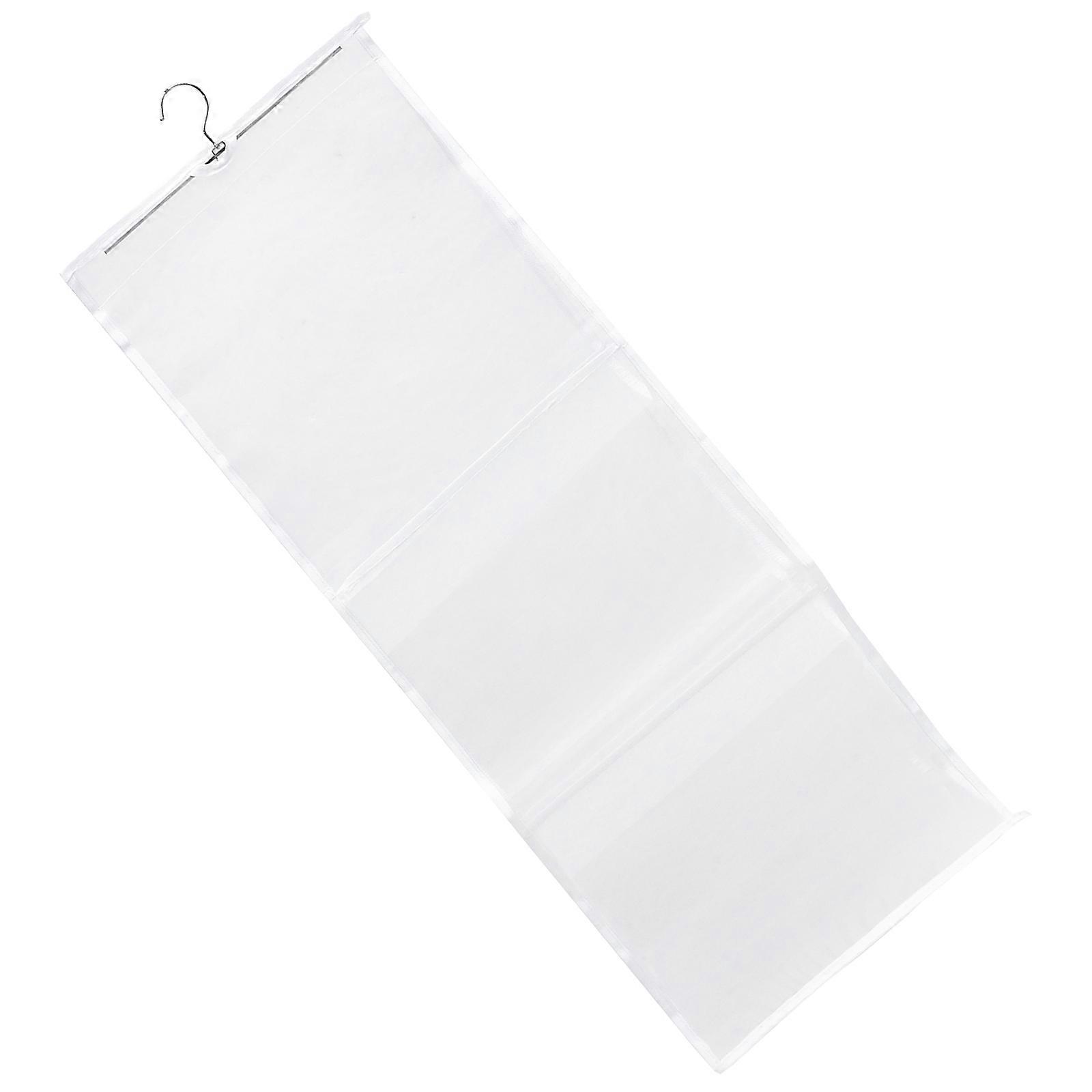 Hanging Handbag Organizer for Household Users Featuring Rectangular Shape and Nylon Material in White 1Set