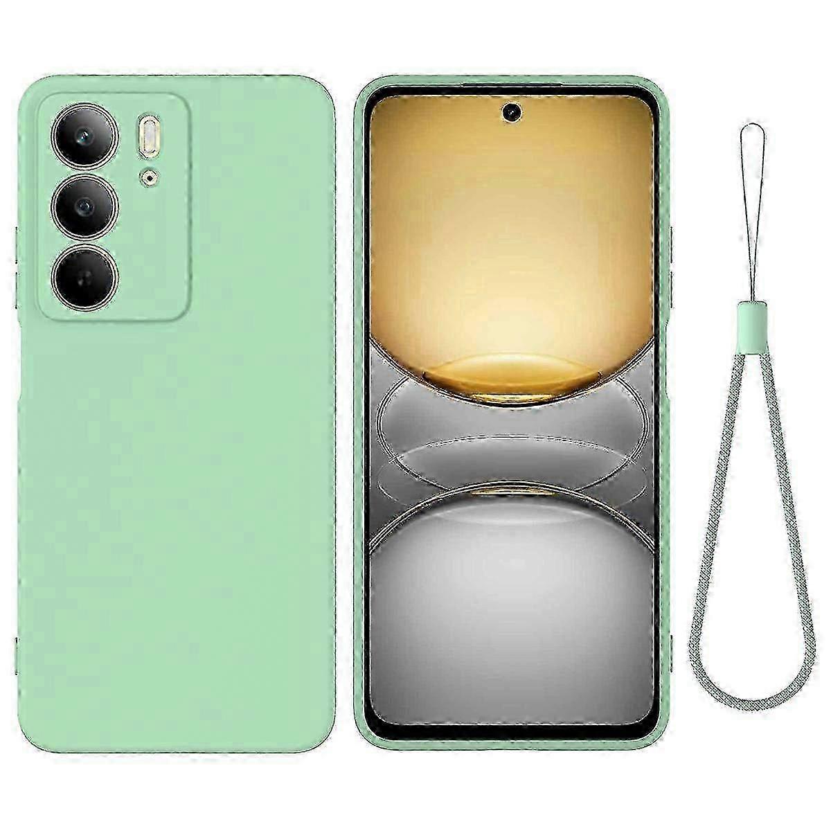 Pure Color Liquid Silicone Shockproof Phone Case