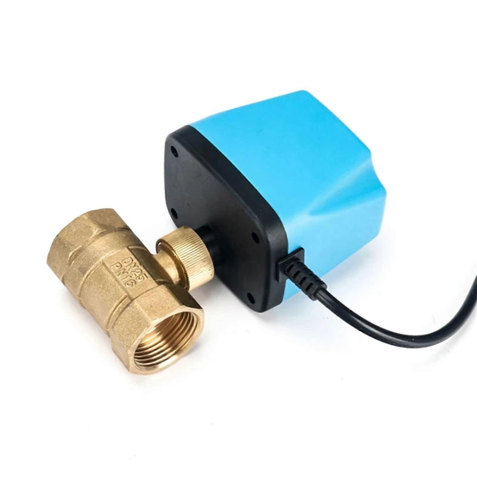 1/2" 3/4" 1" 2" Motorized Brass Ball Valve 220V 12V 24V Normally Closed 2-Wire Design Replace 24VDC Magnetic Valve