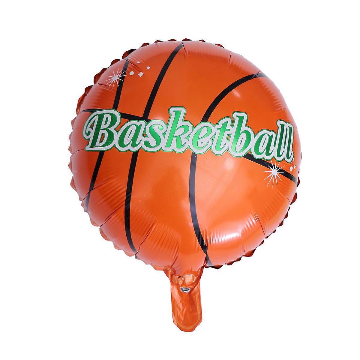 25Pack Basketball Aluminium Foil Balloons Decoration For Party Festival Gathering Orange