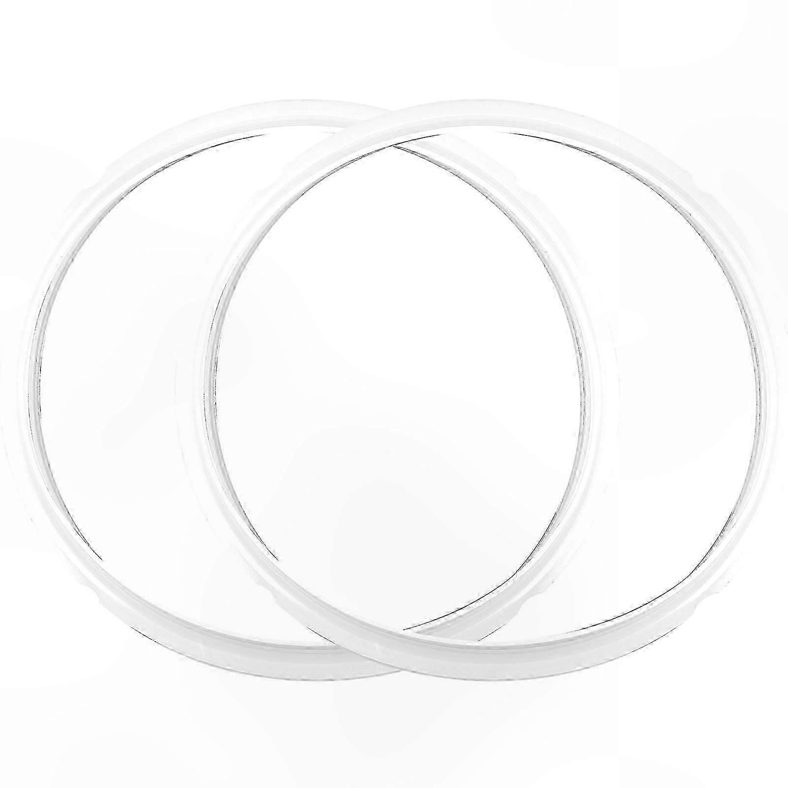 2PCS Silicone Sealing Rings for Pressure Cooker, Replacement Gaskets for Multi-Function Cooker Pot