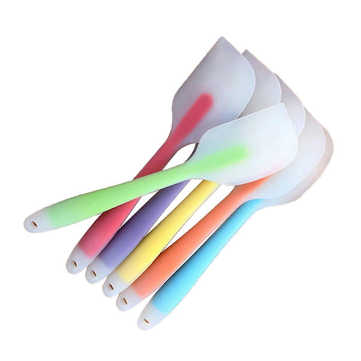 One-Piece Silicone Cooking Spatula Set For Professional Use Multi-Purpose Small Size Heat Resistant 3Pcs