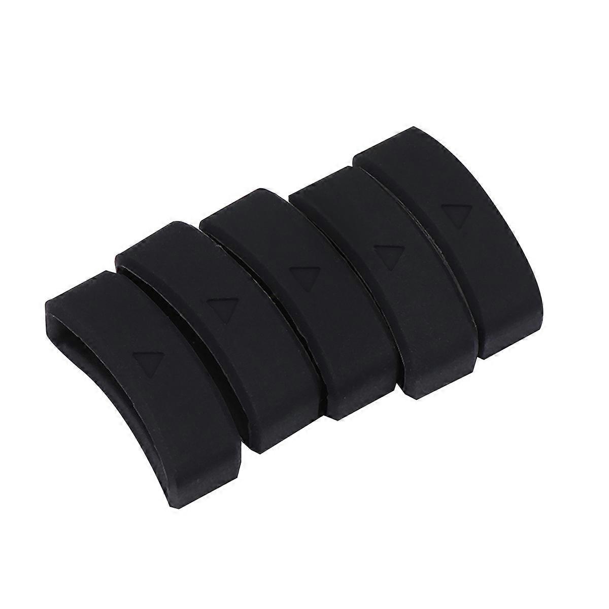 Silicone Watch Band Loops for Soft Strap Replacement Durable, Movable Buckles for Secure Fit (5 pcs)