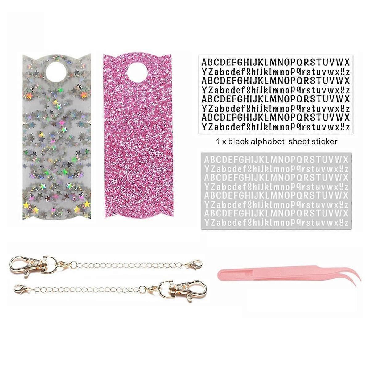Name Plates Name Tags for Water Bottle Tumbler Acrylic Accessories Charms for Tumbler with Handle Lid Toppers B