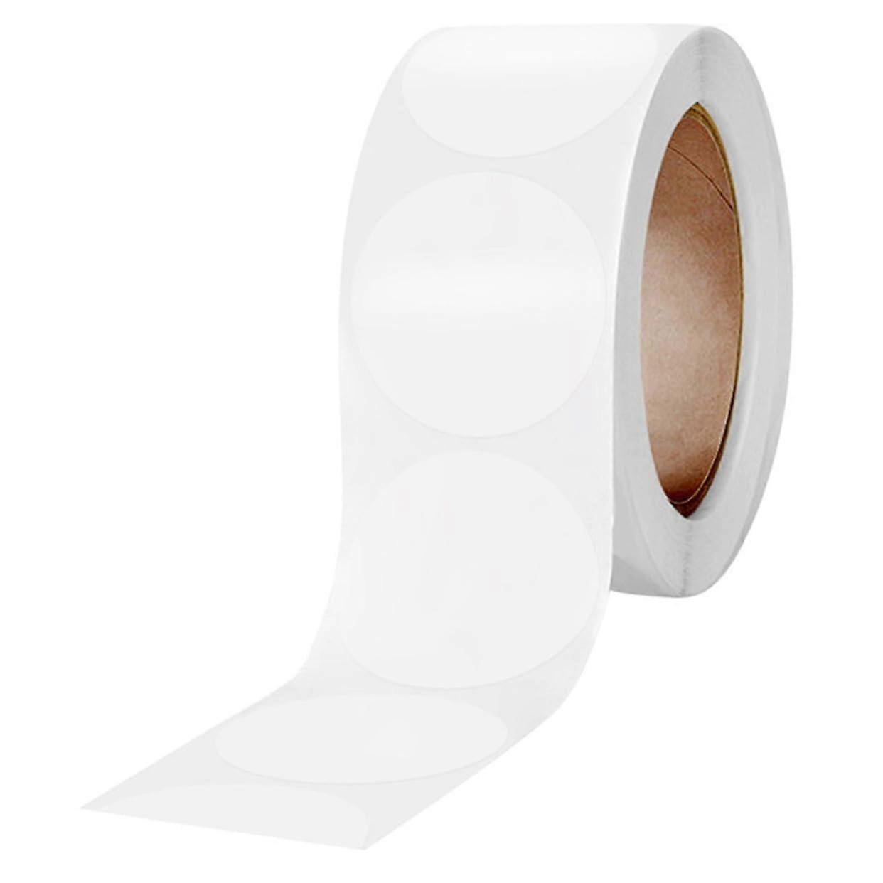 Round Transparent Sticker Roll for Mailing | Circle Seal Labels for Office, Gift Tags, 1 Inch Diameter