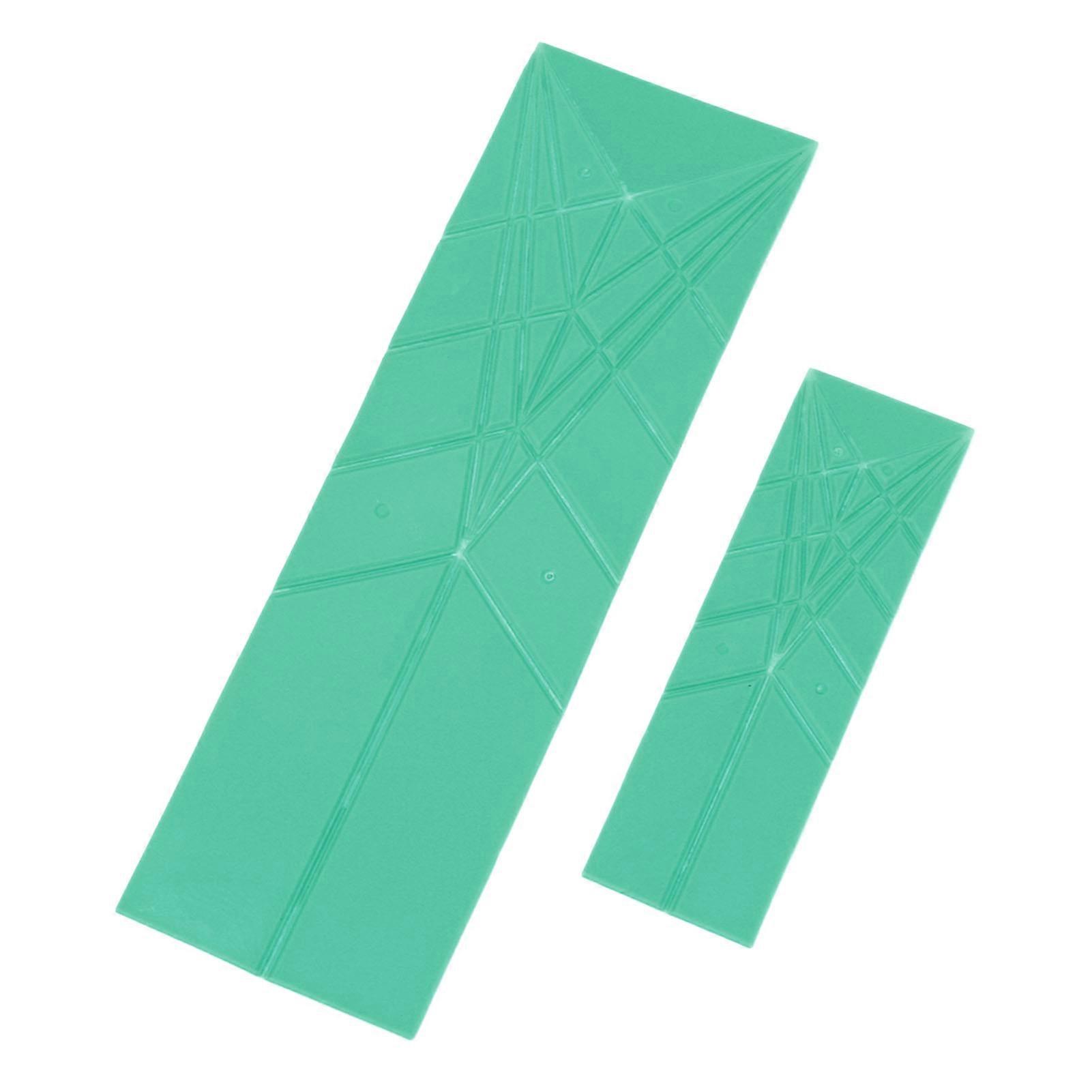 2pcs Multifunction Folds Flat Kitchen Measuring Large and Small Size 3 In 1 Polygons Measuring Spoon