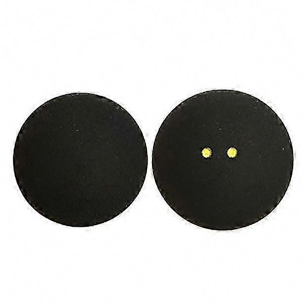 2 db-os Yellow Dot Low Speed Squash Labdák edzéshez és szabadtéri sportokhoz - Fekete gumi ütős labdák